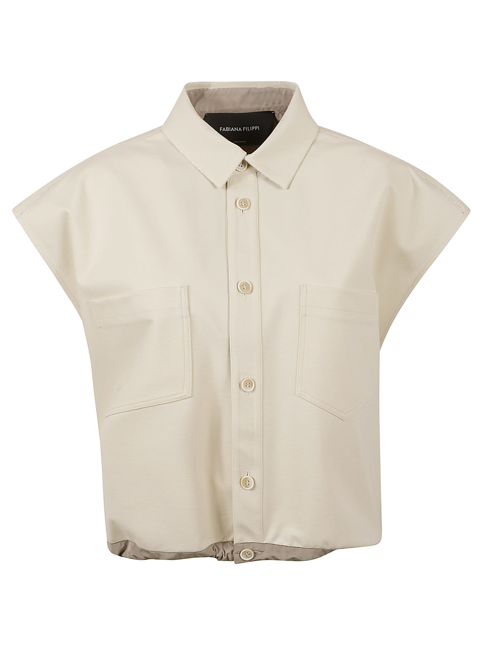 Fabiana Filippi Patched Pocket Sleeveless Shirt