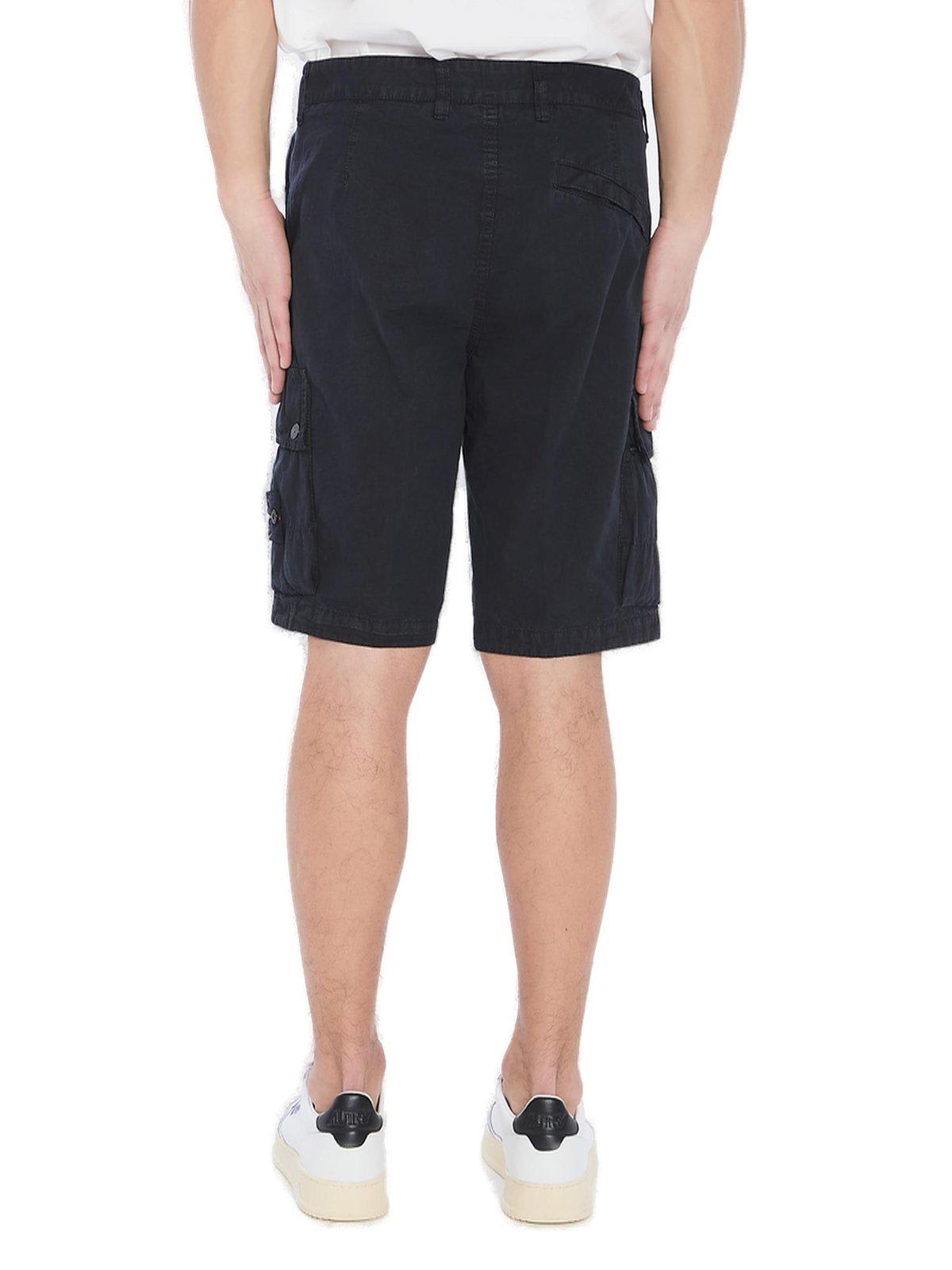 Stone Island Compass Patch Bermuda Shorts