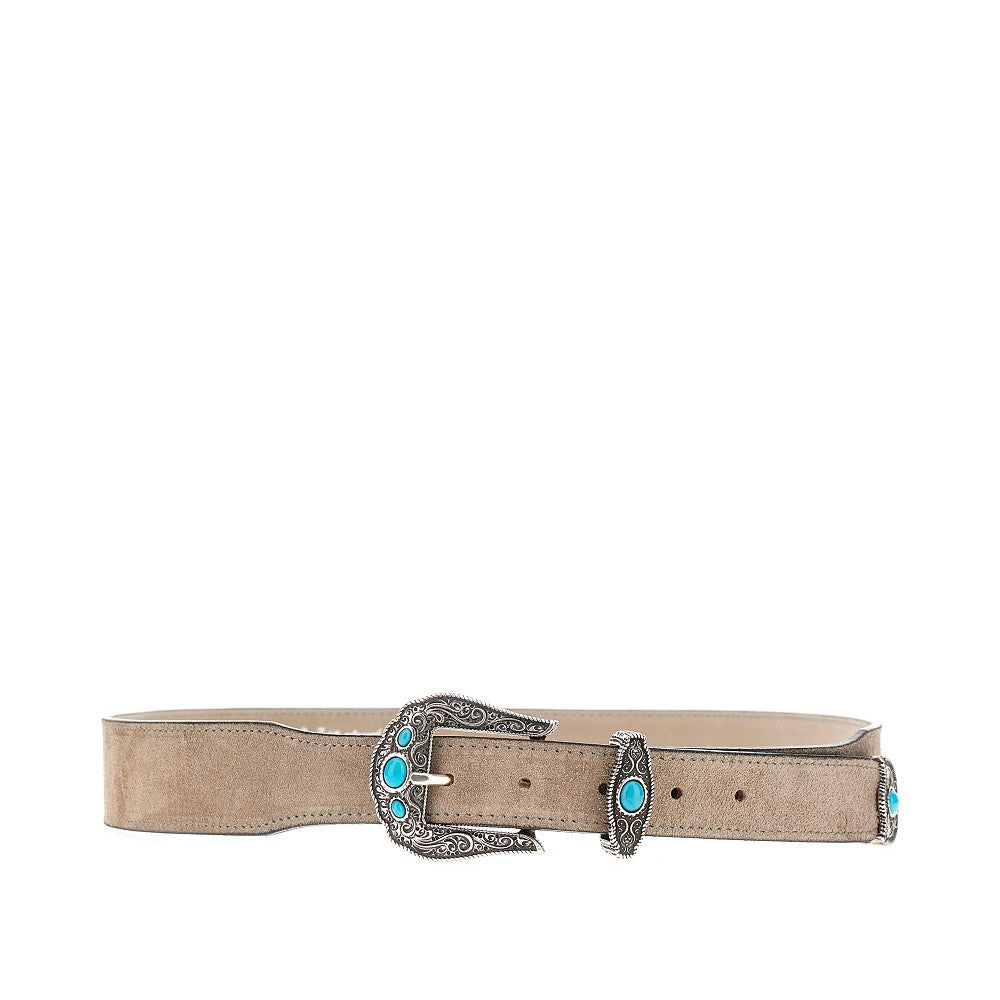 GIANNIFRANCO BELTS Suede leather belt Man