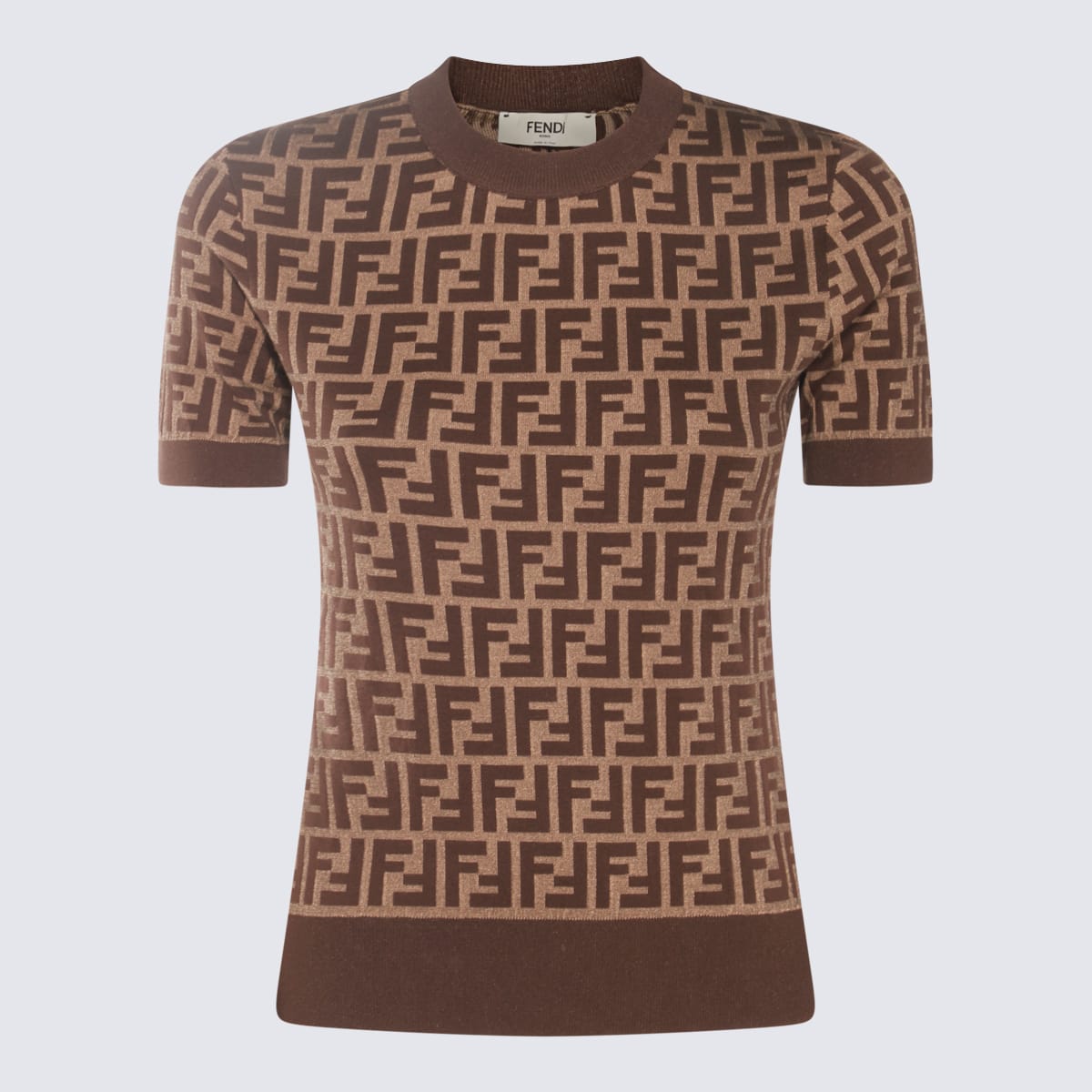 Fendi Tobacco Cotton Knitwear