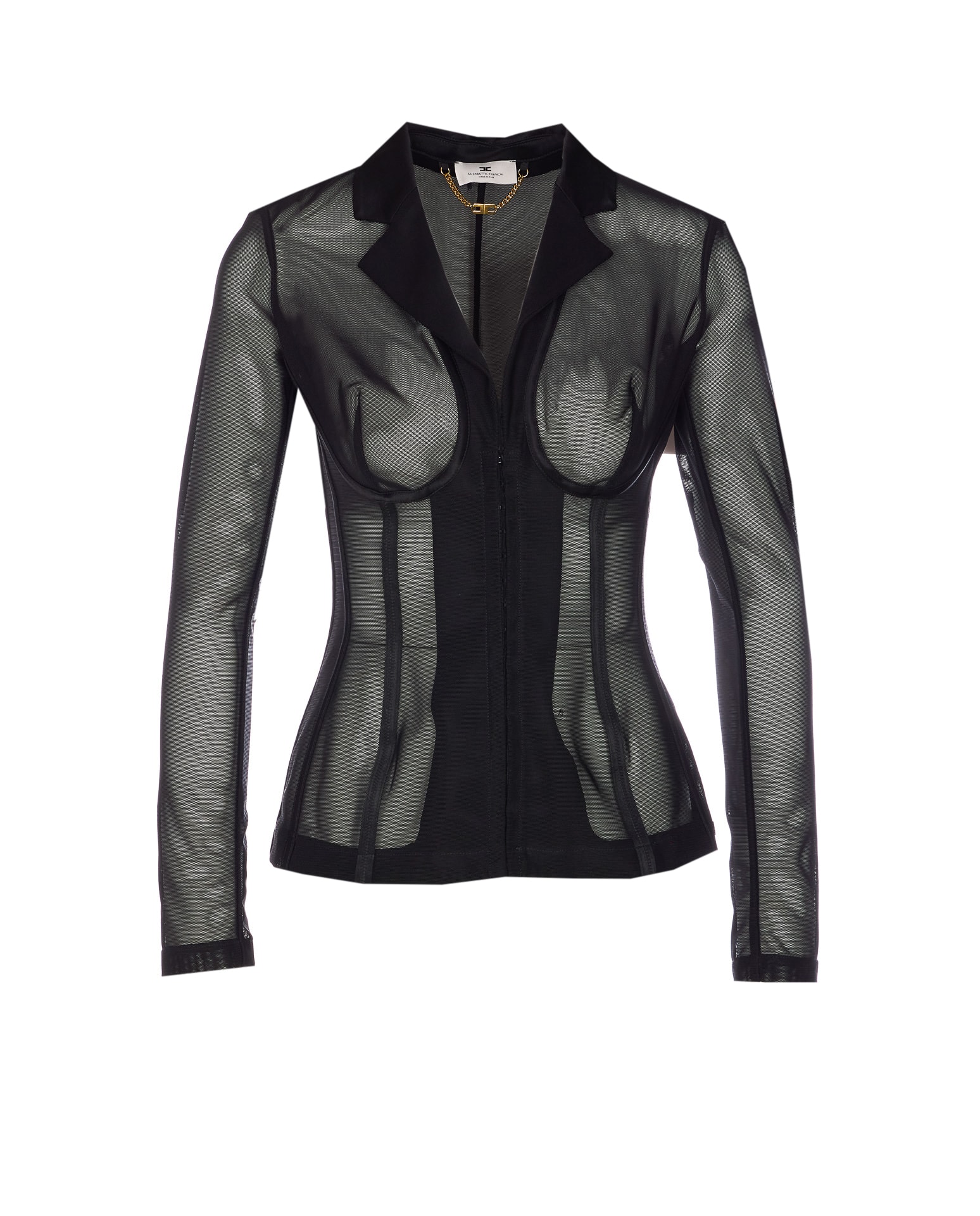 Elisabetta Franchi 透明紧身胸衣式衬衫