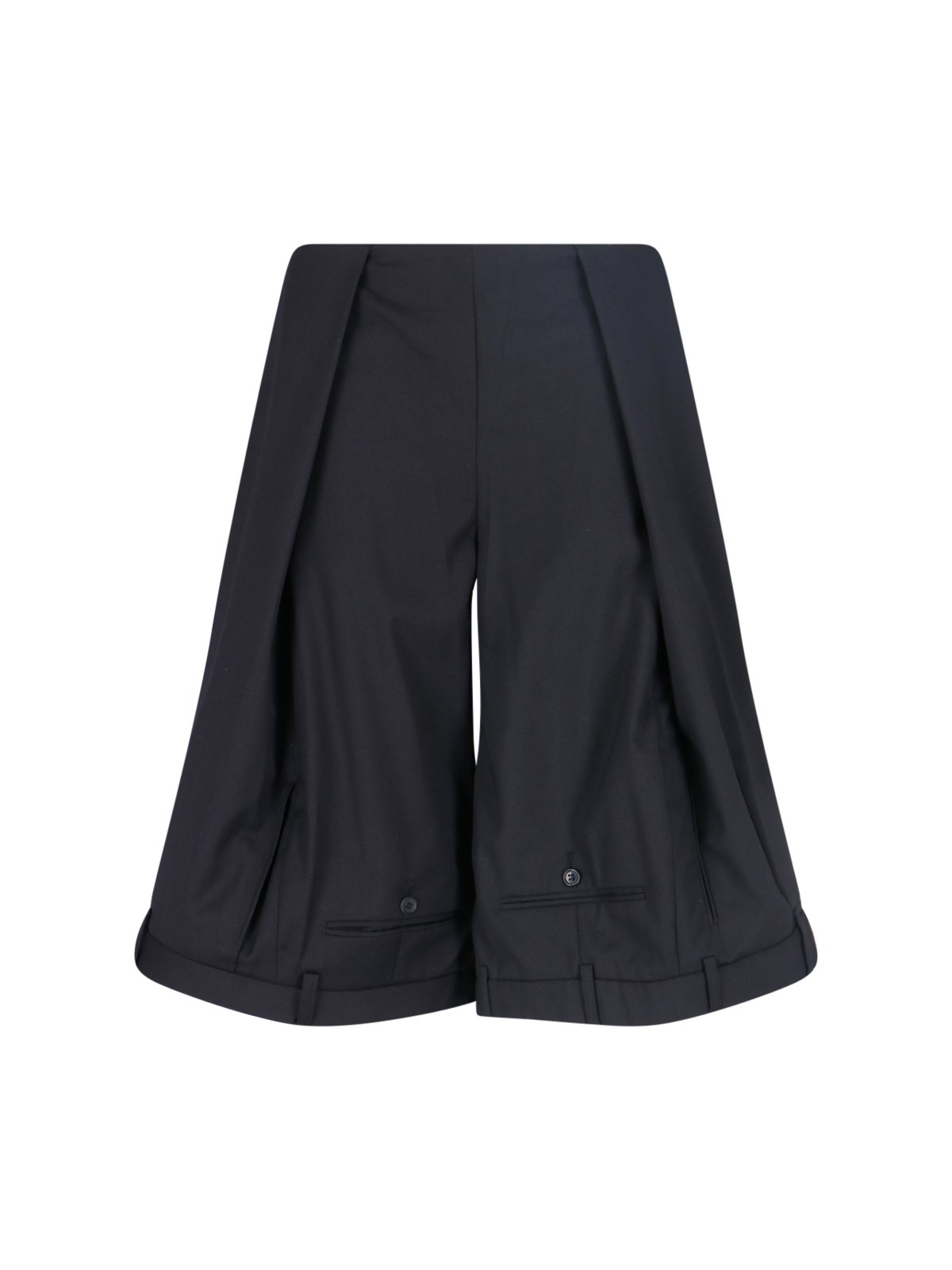 HODAKOVA 'Upside' Wool Blend Wide Shorts