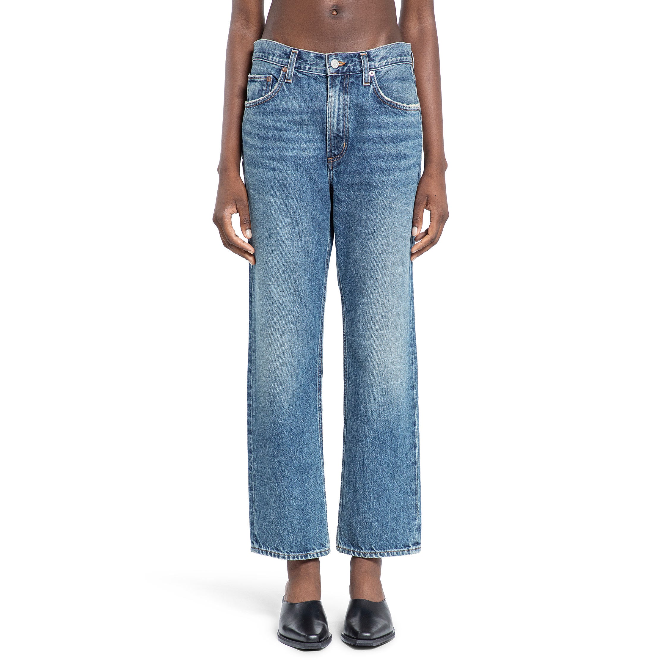AGOLDE WOMAN BLUE JEANS