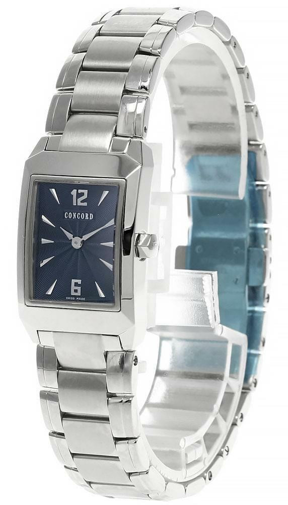 CONCORD Carlton 19MM Quartz SS Blue Dial Women's Watch 0310708