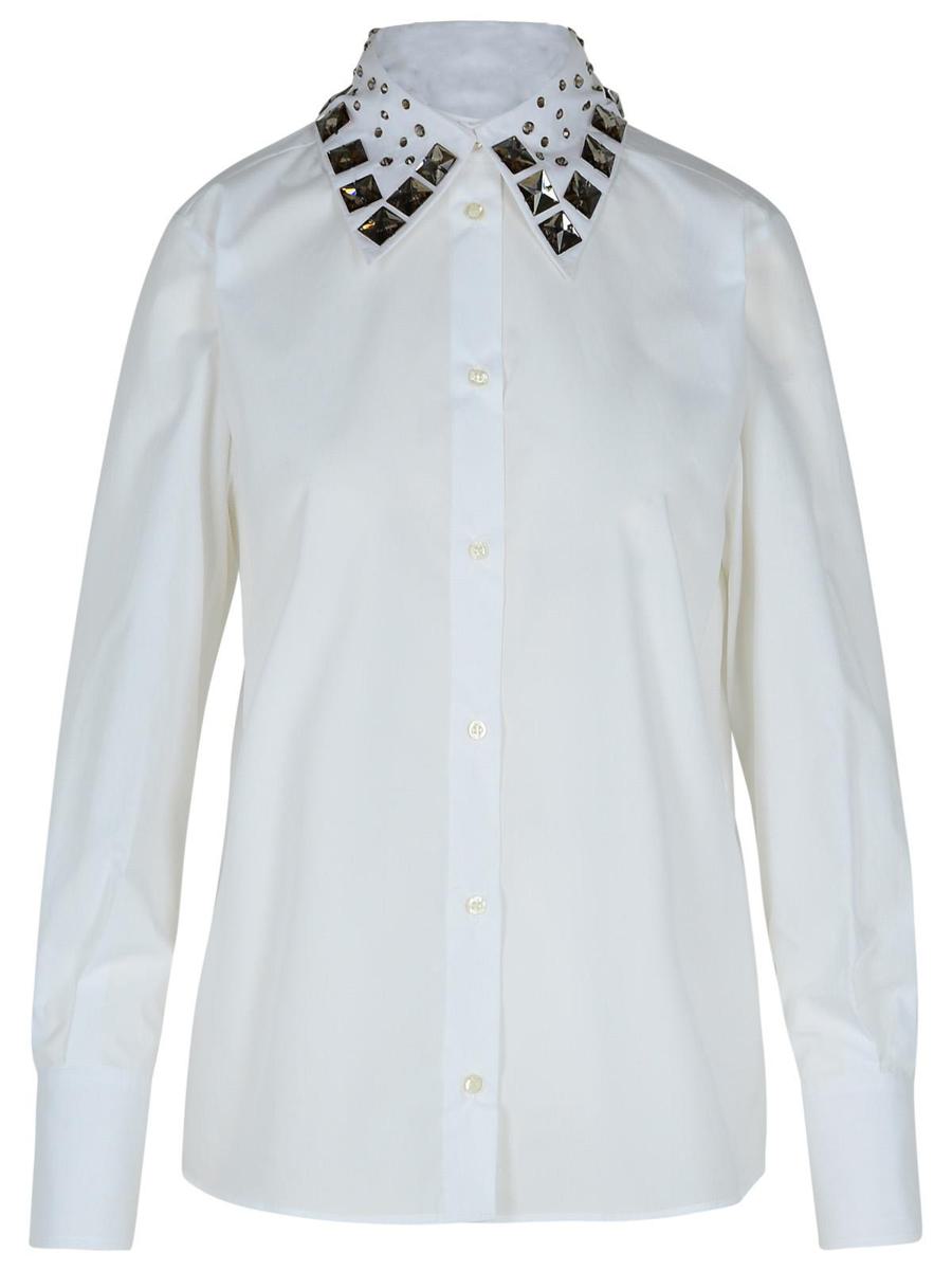 Msgm White Cotton Shirt