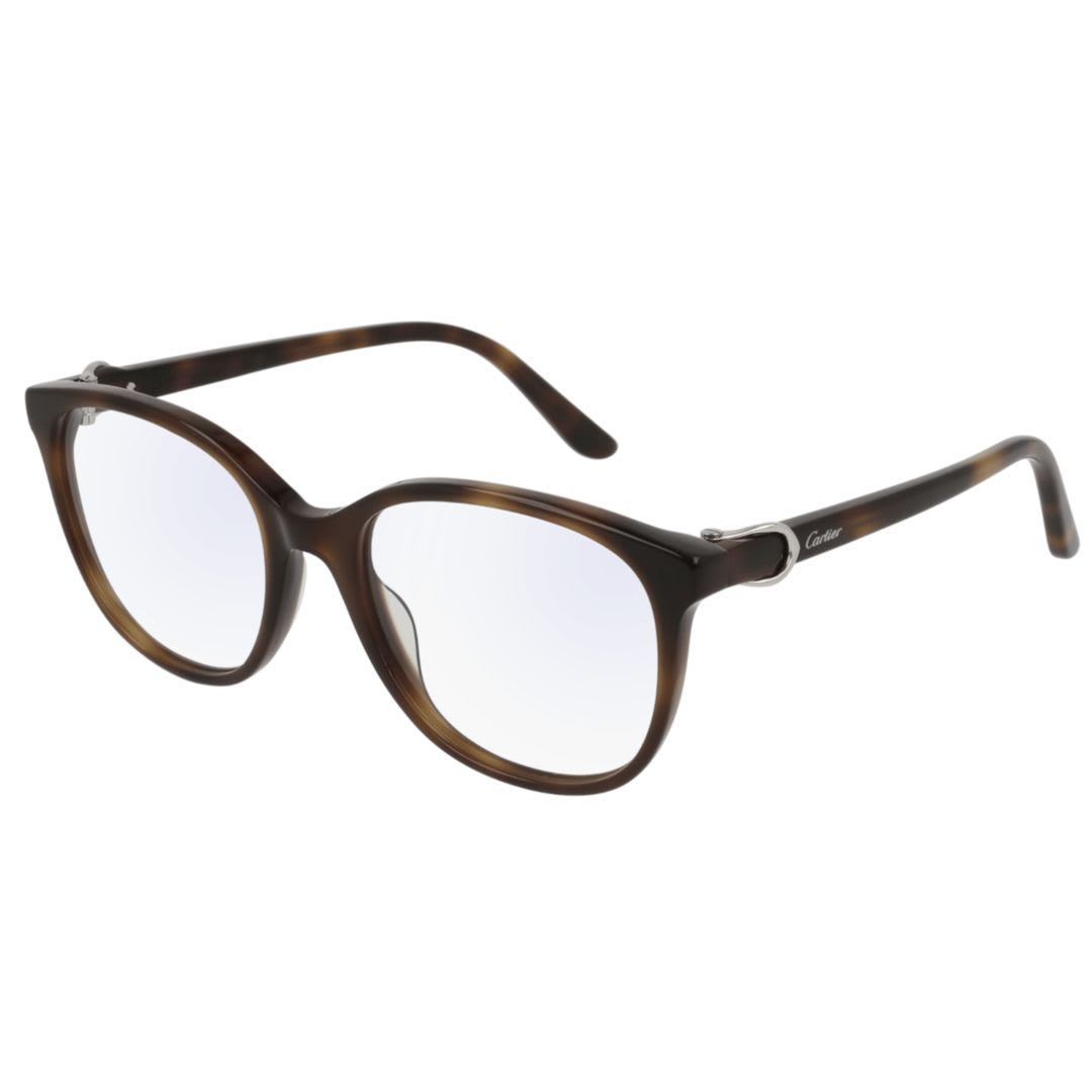 Cartier Eyewear Ct0007o003 Havana Havana Transpa