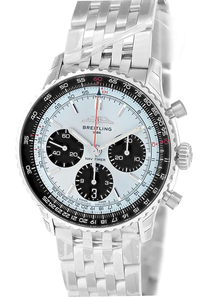 BREITLING Navitimer B01 Chronograph SS 41MM Blue Dial Men's Watch AB0139241C2A1