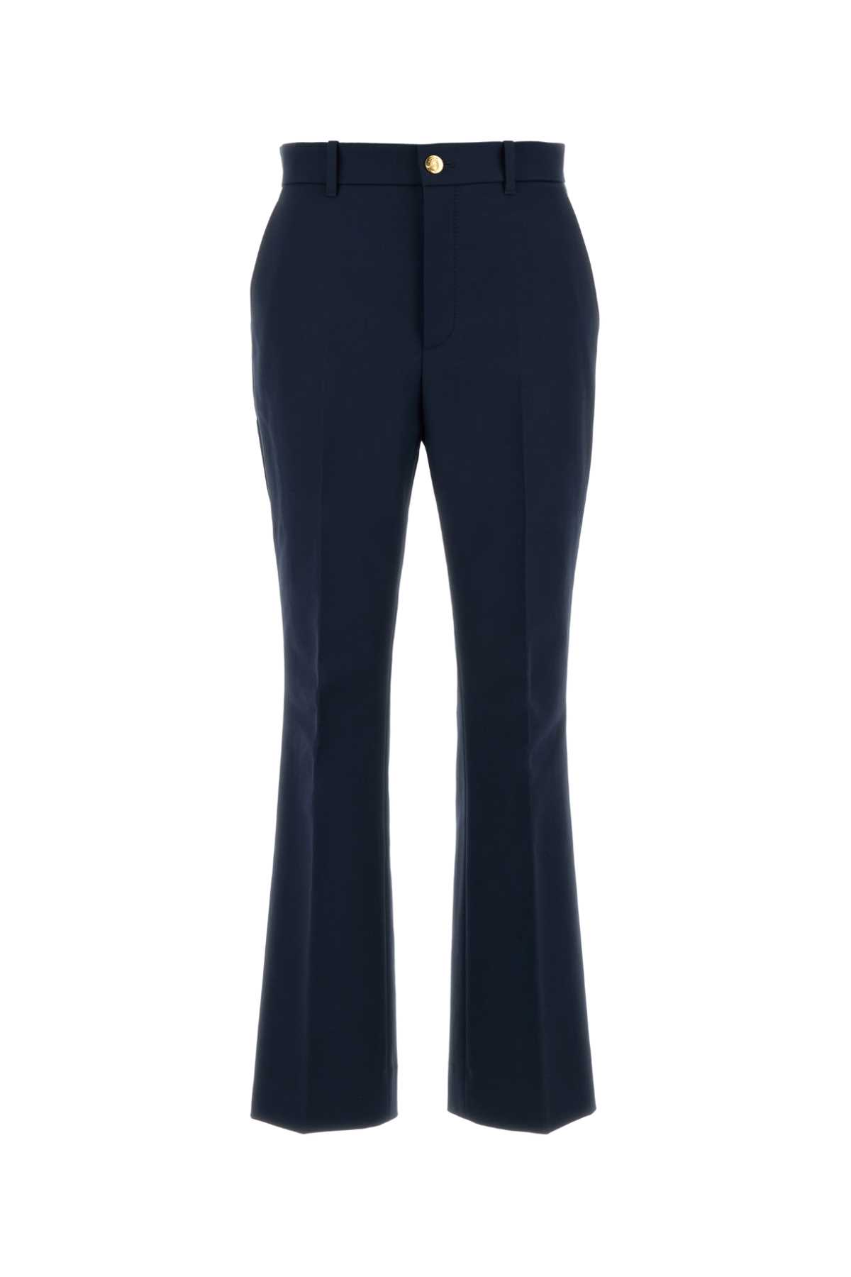 Gucci Navy Blue Cotton Pant