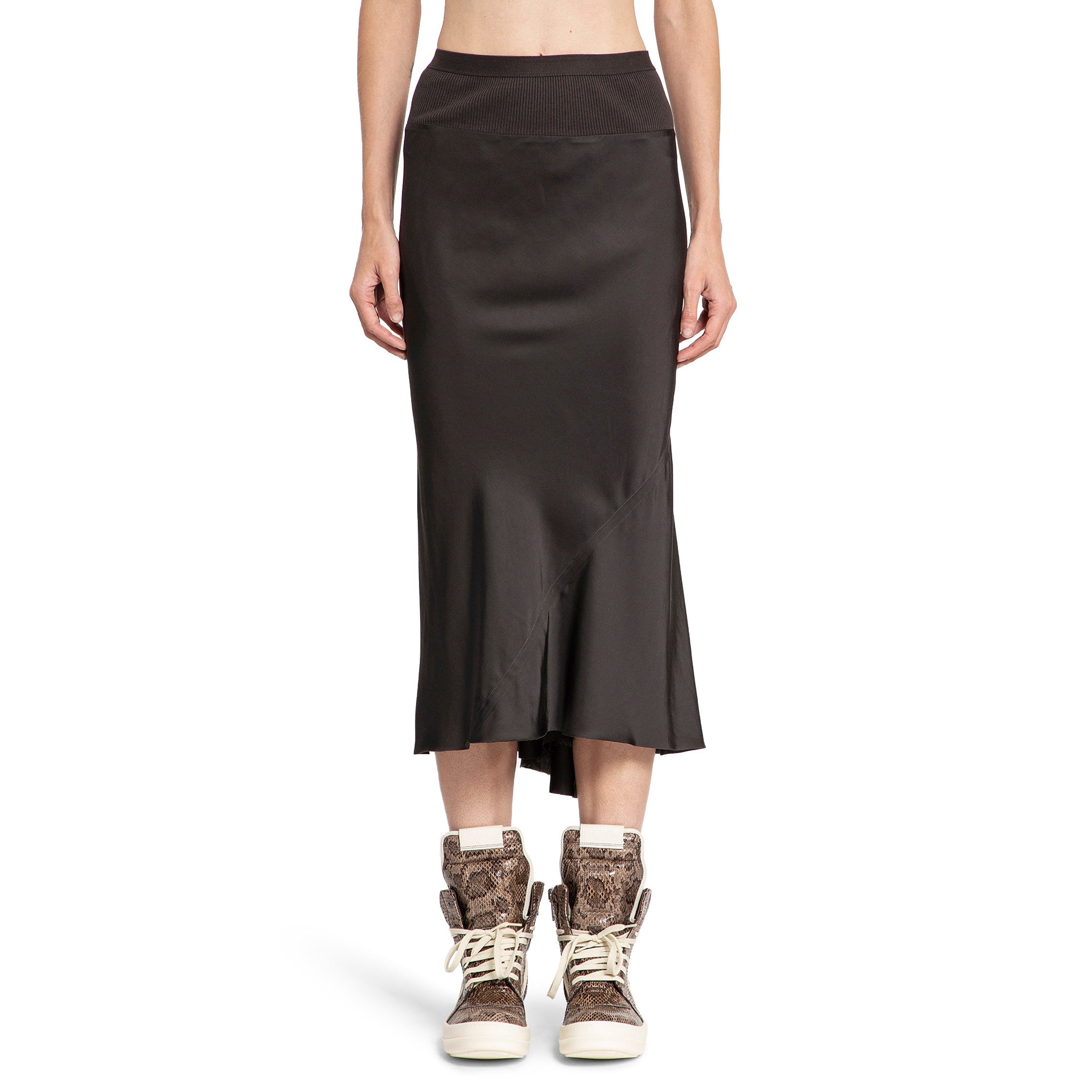 RICK OWENS WOMAN GREY SKIRTS