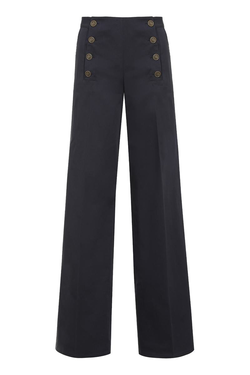 Etro Cotton Wide-Leg Trousers