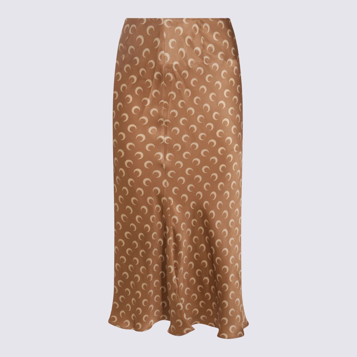 Marine Serre Moon Satin Midi Skirt