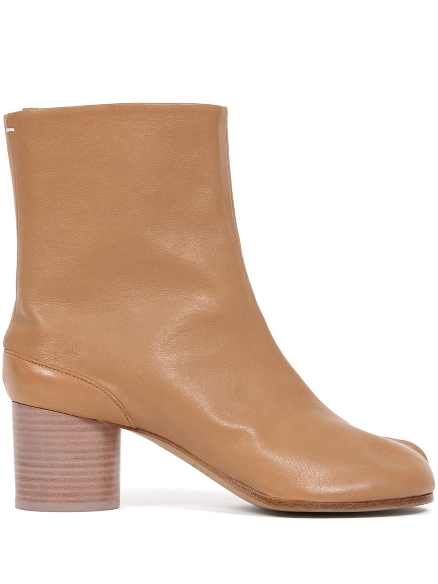 Maison Margiela Tabi 60Mm Leather Ankle Boots