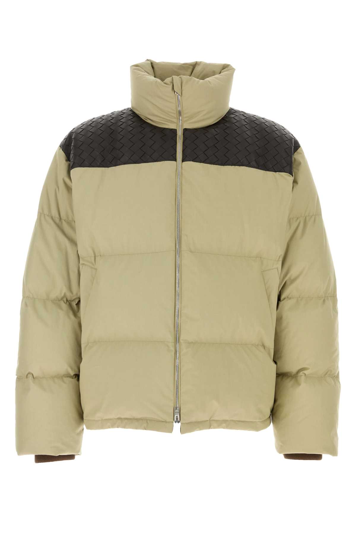 Bottega Veneta 米色府绸羽绒服