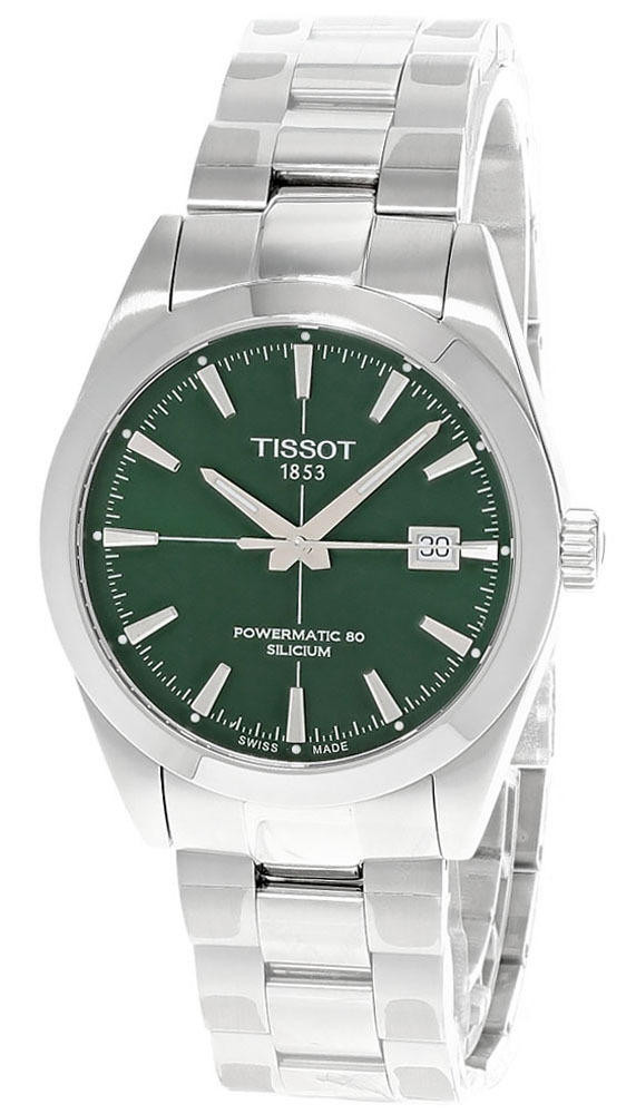 TISSOT Gentleman Powermatic 80 40MM Green Dial Men's Watch T127.407.11.091.01 / T1274071109101