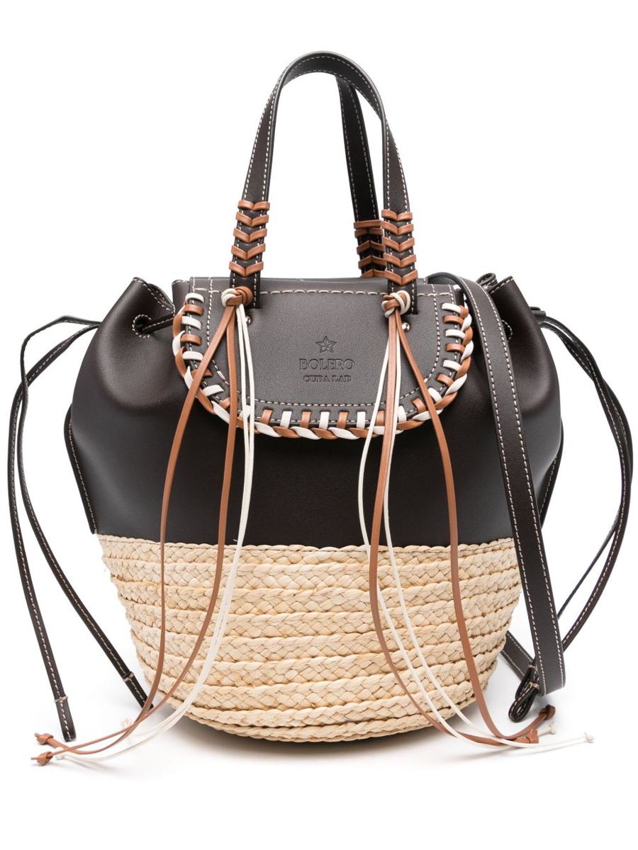 Cuba Lab Brown Tote Bag With Coulisse