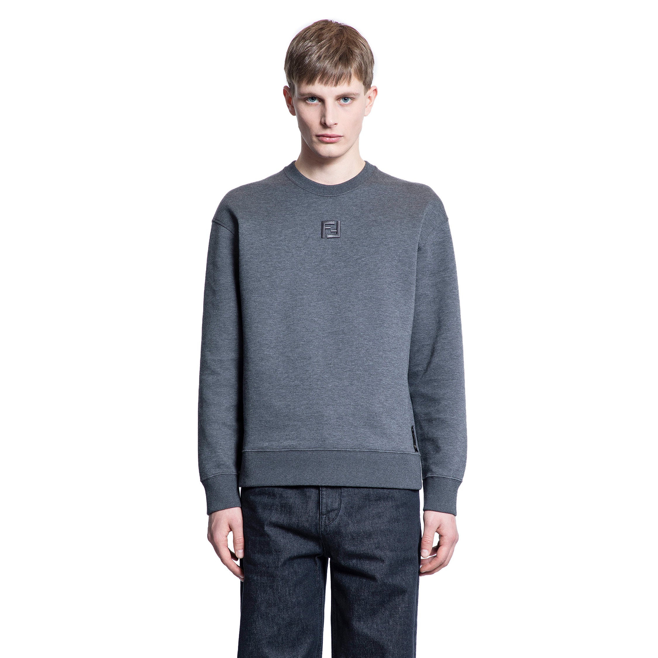 FENDI MAN GREY KNITWEAR