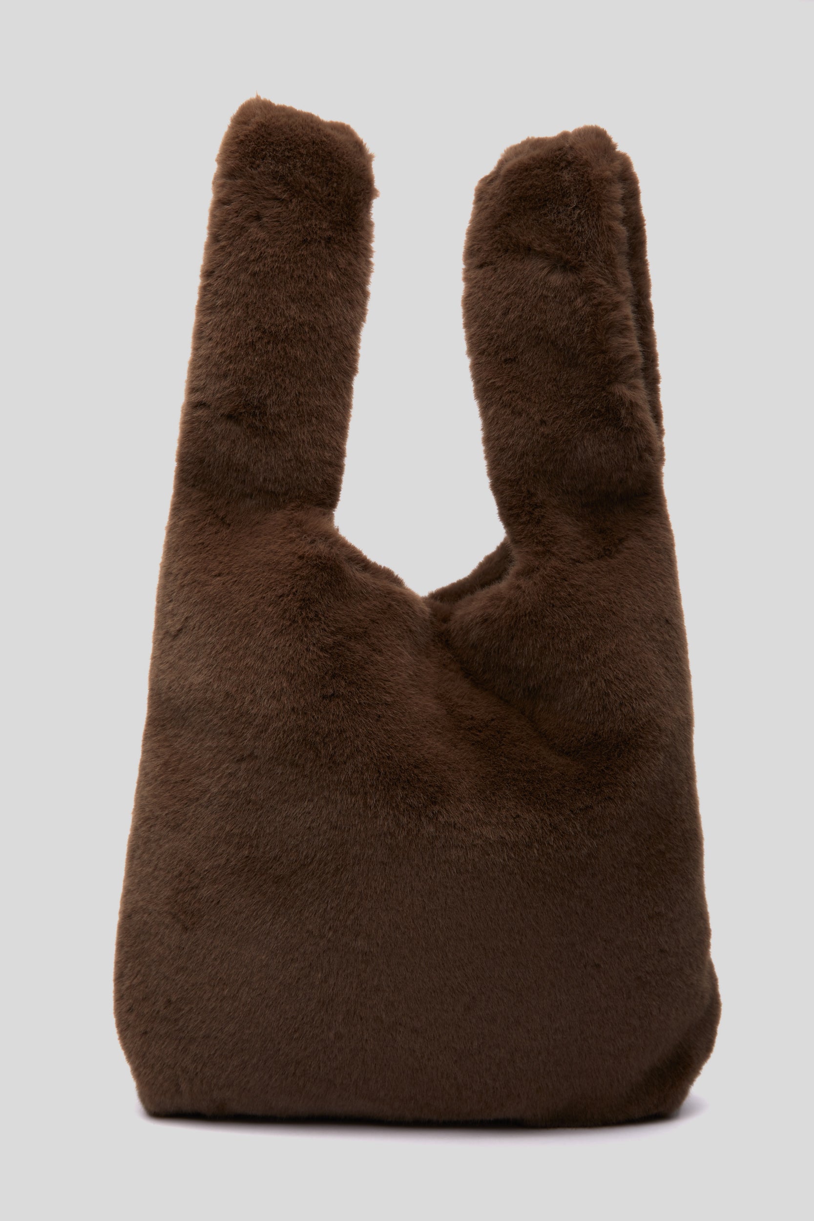 STAND STUDIO Borsa Market皮草Marrone
