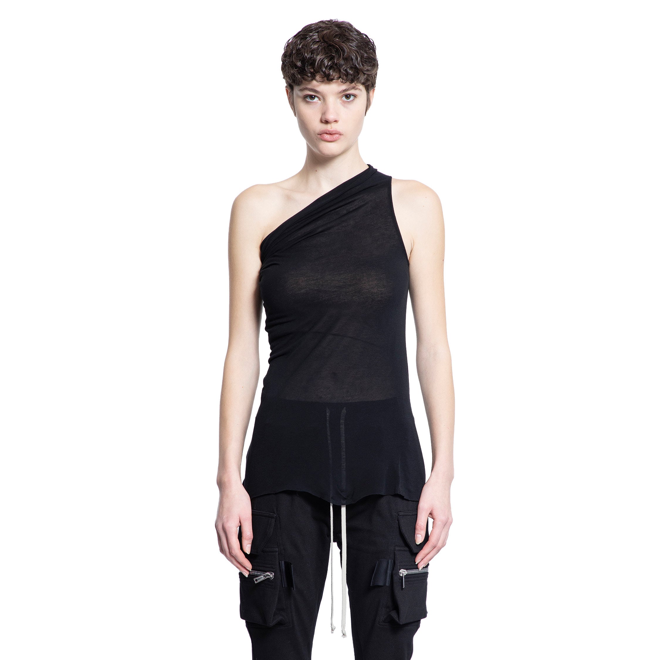 RICK OWENS WOMAN BLACK TOPS