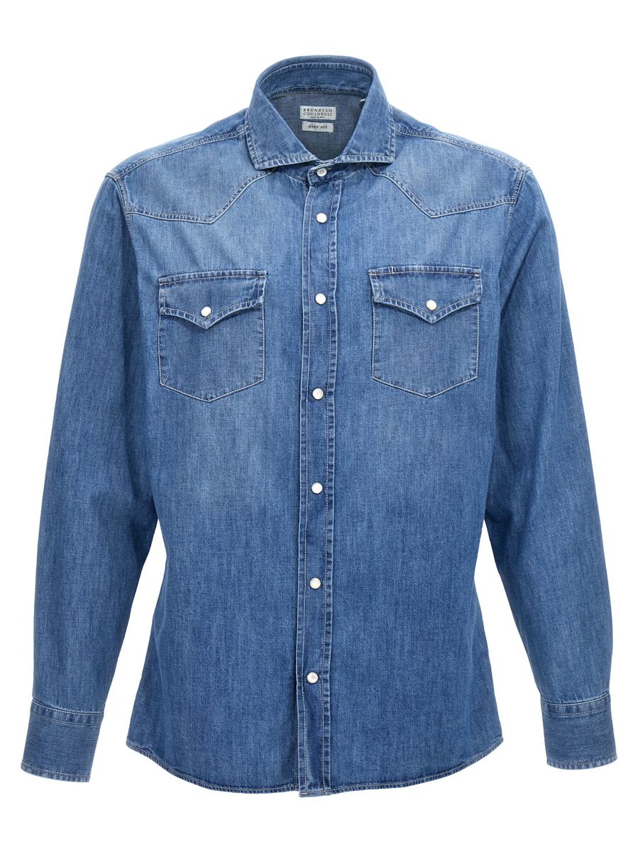Brunello Cucinelli 牛仔衬衫
