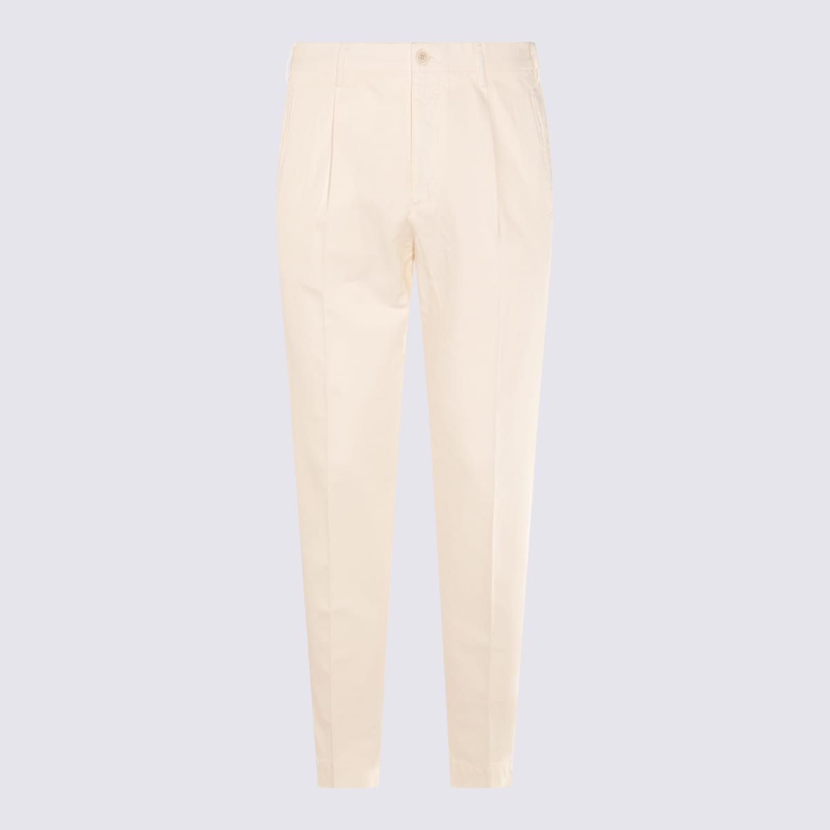 Incotex White Cotton Pants
