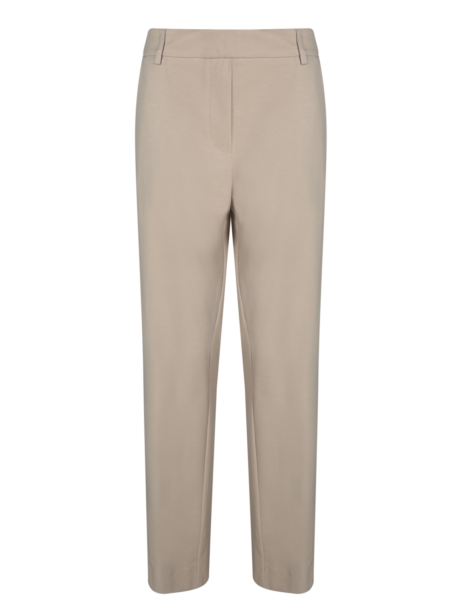 Blanca Vita Elastic Milano Stitch Trousers In Beige