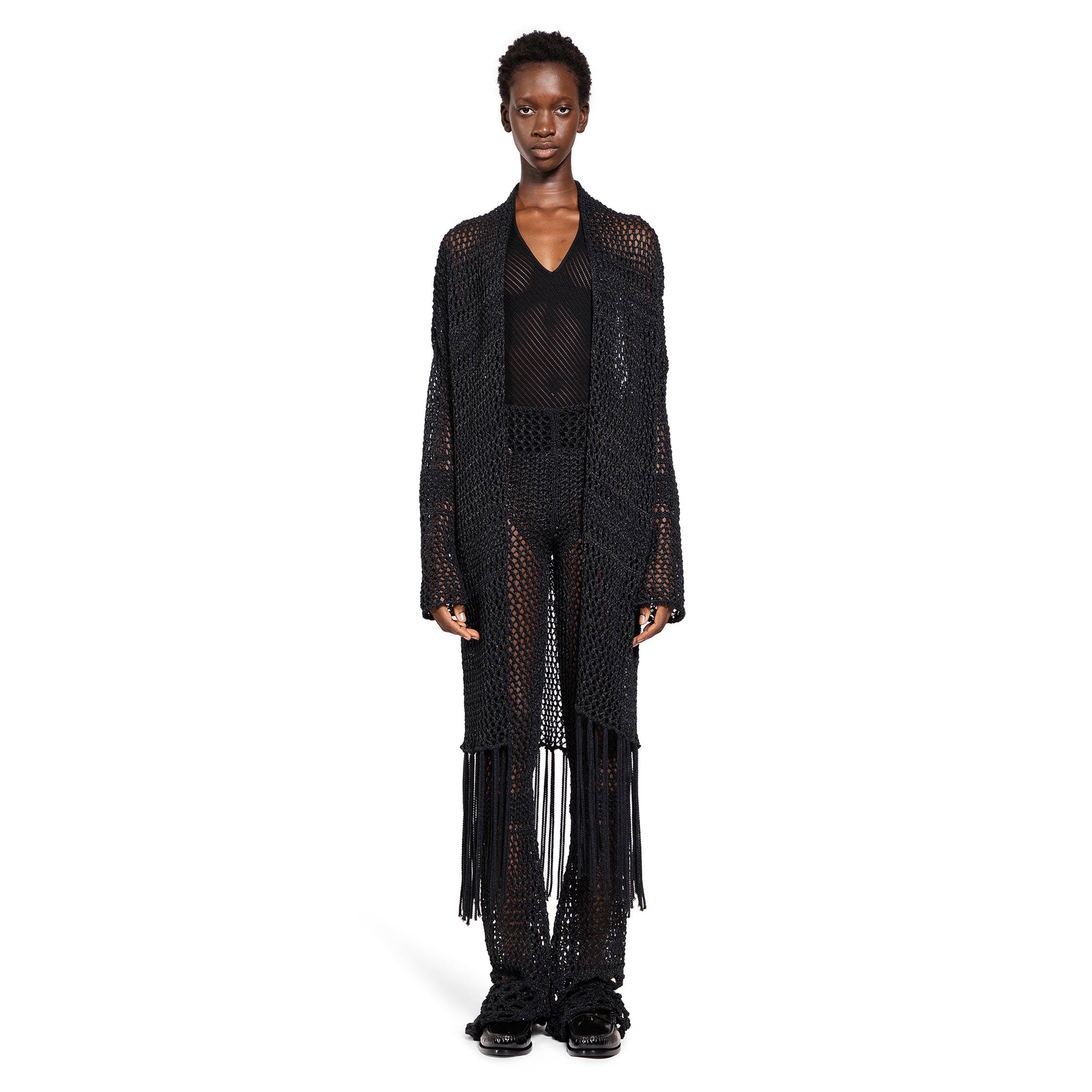 LANEUS WOMAN BLACK KNITWEAR