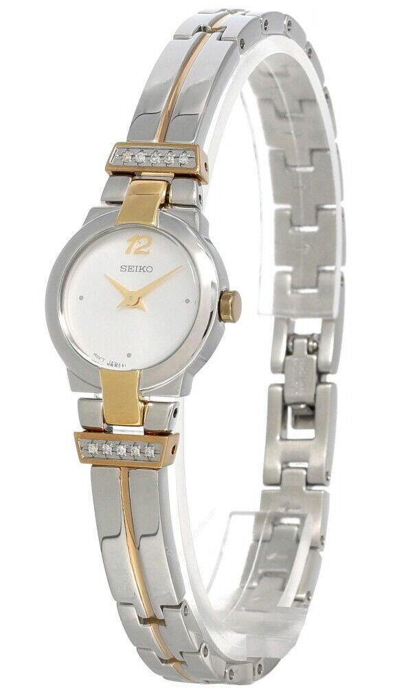 Seiko White Dial Two-tone SS Women's Watch SUJD34