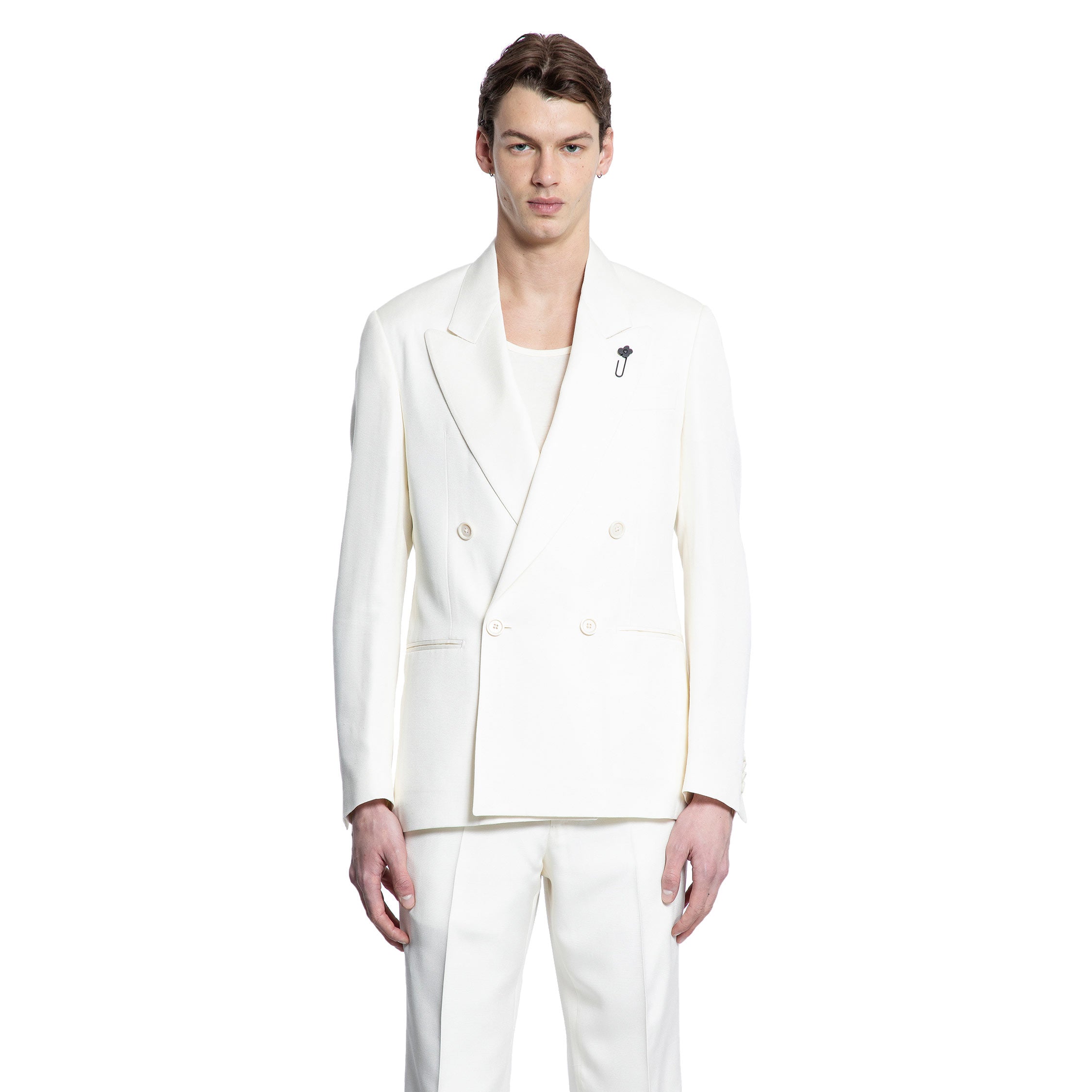 LARDINI MAN WHITE BLAZERS
