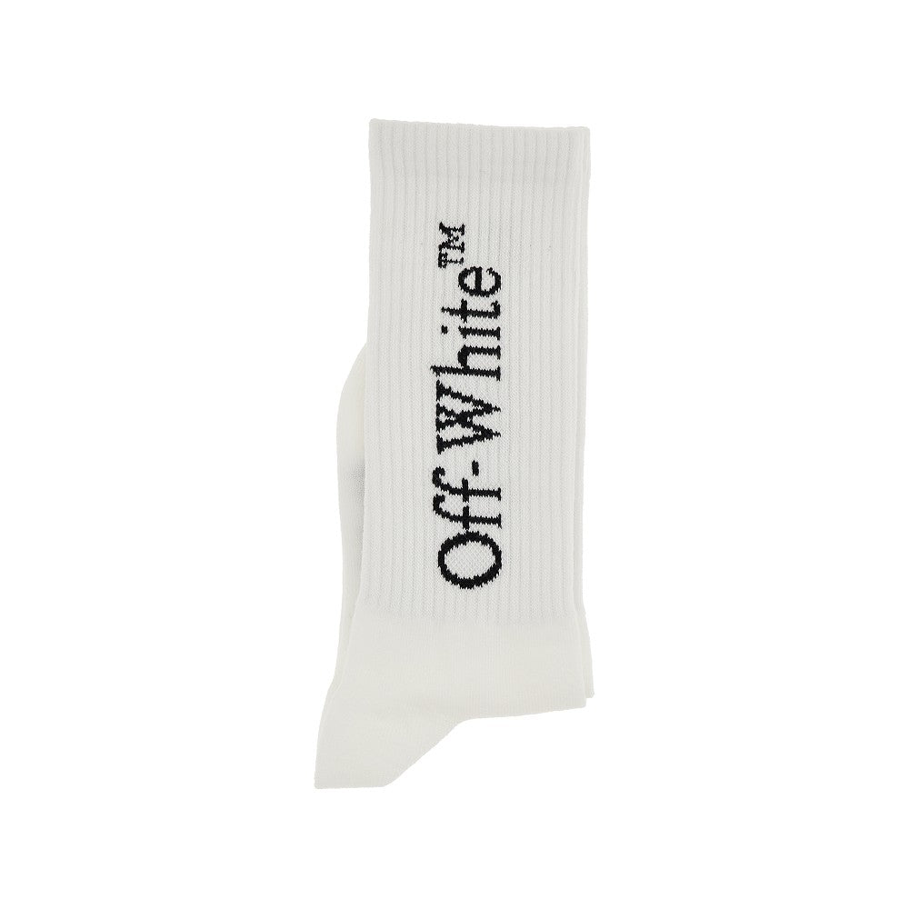 OFF WHITE Logo long socks Kids III