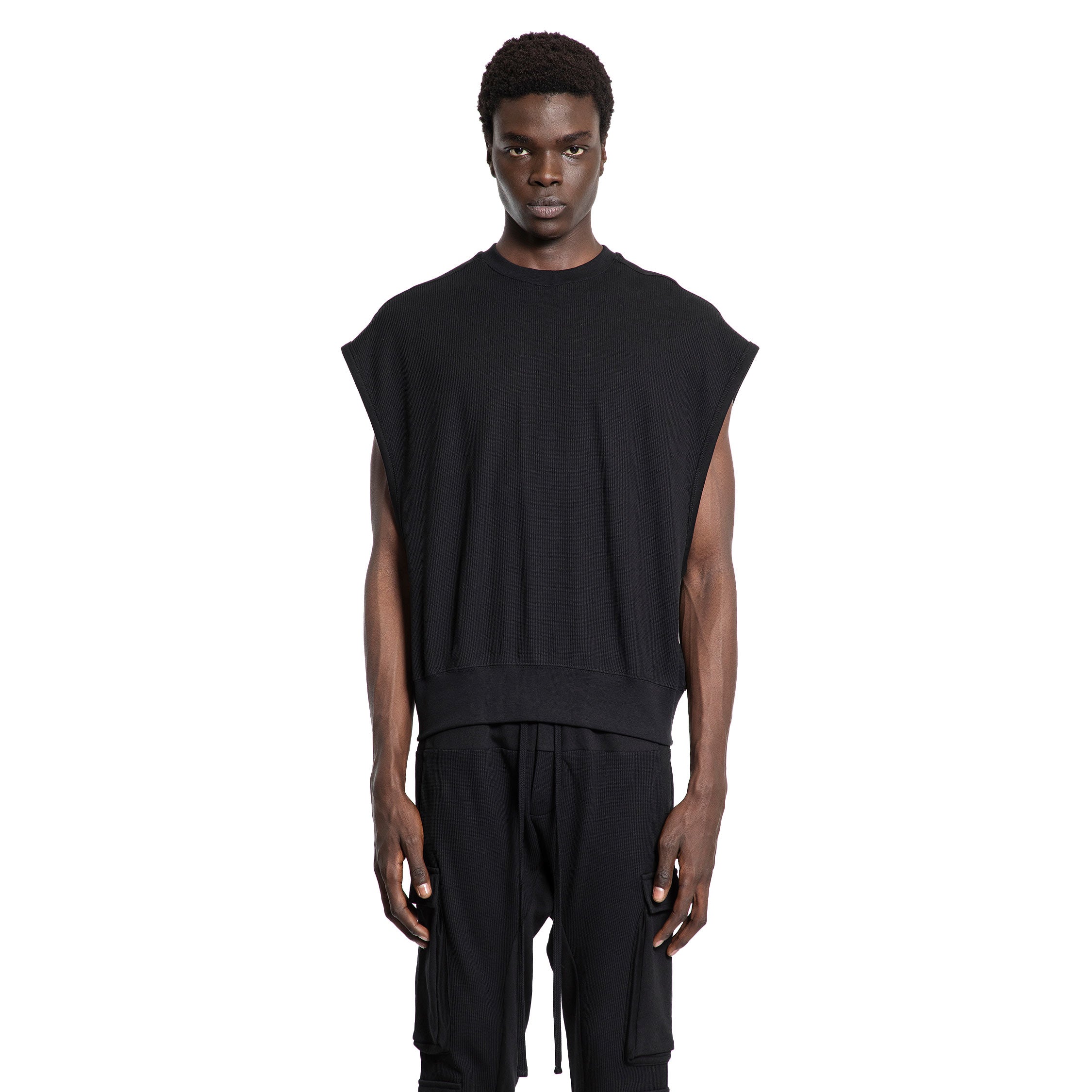 THOM KROM MAN BLACK VESTS