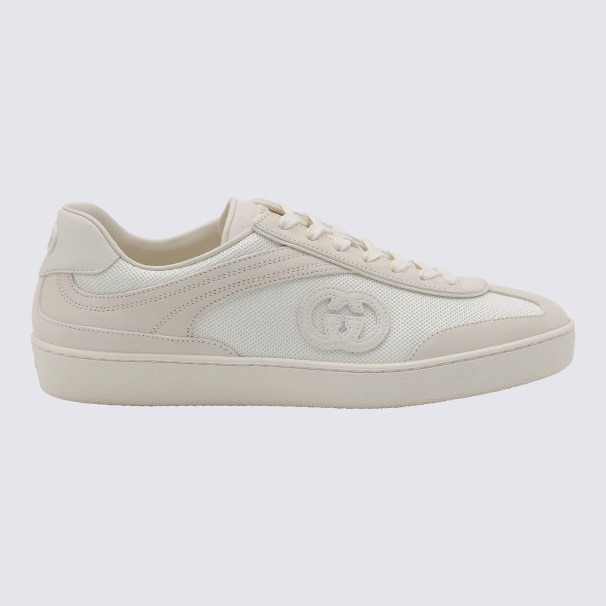 Gucci White Leather Sneakers
