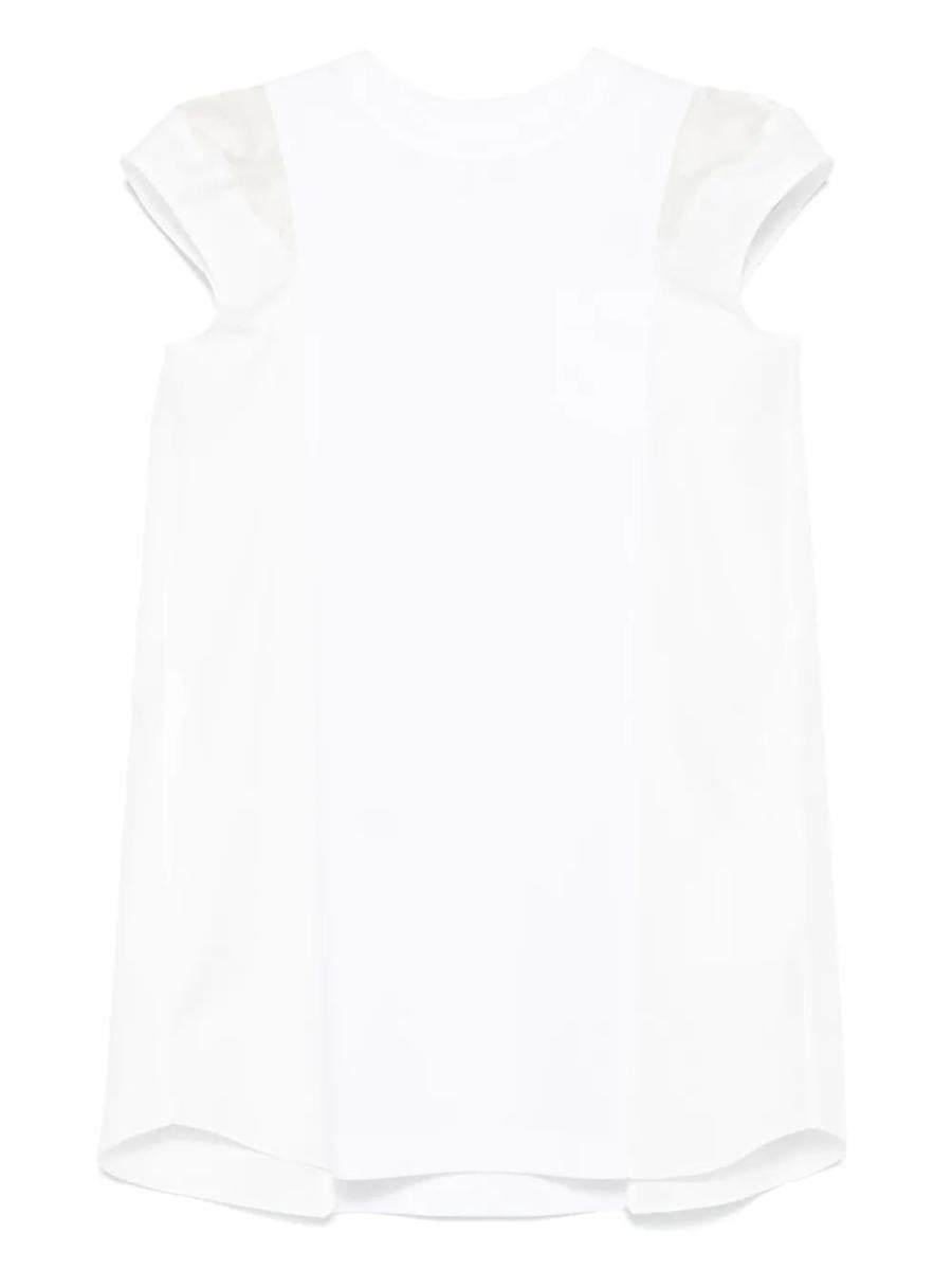 Sacai Poplin X Cotton Jersey Dress Clothing