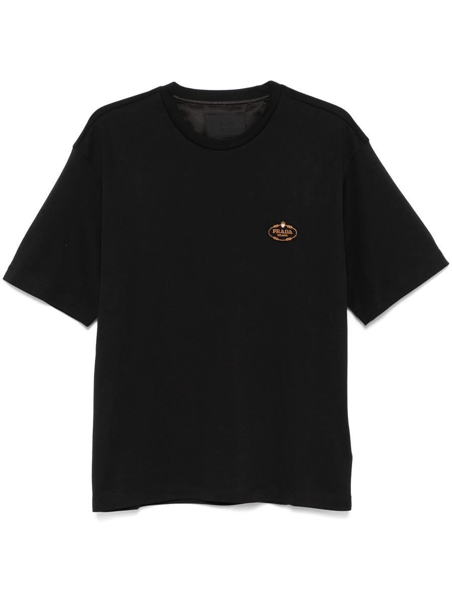 Prada 标志贴布T恤