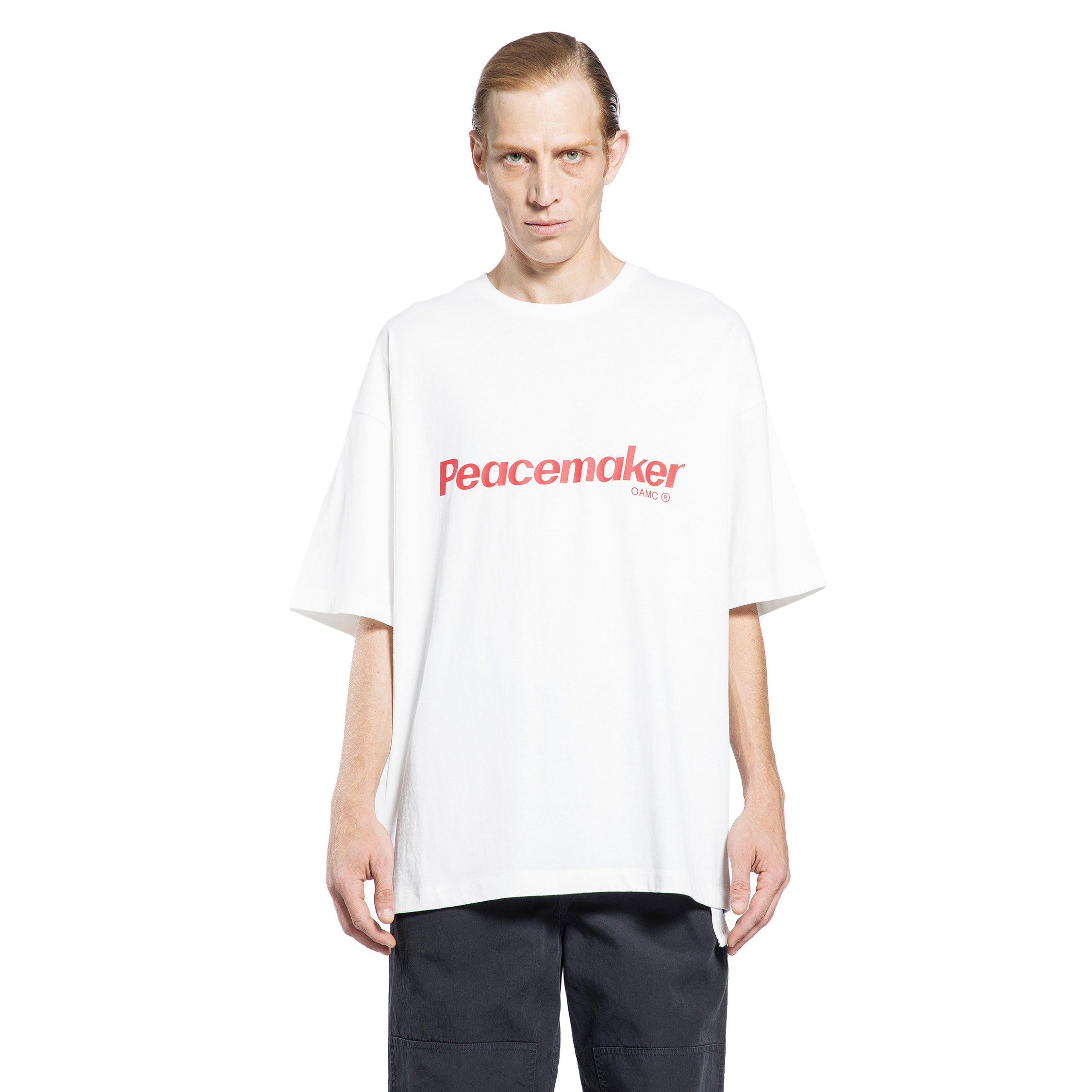 OAMC MAN OFF-WHITE T-SHIRTS & TANK TOPS