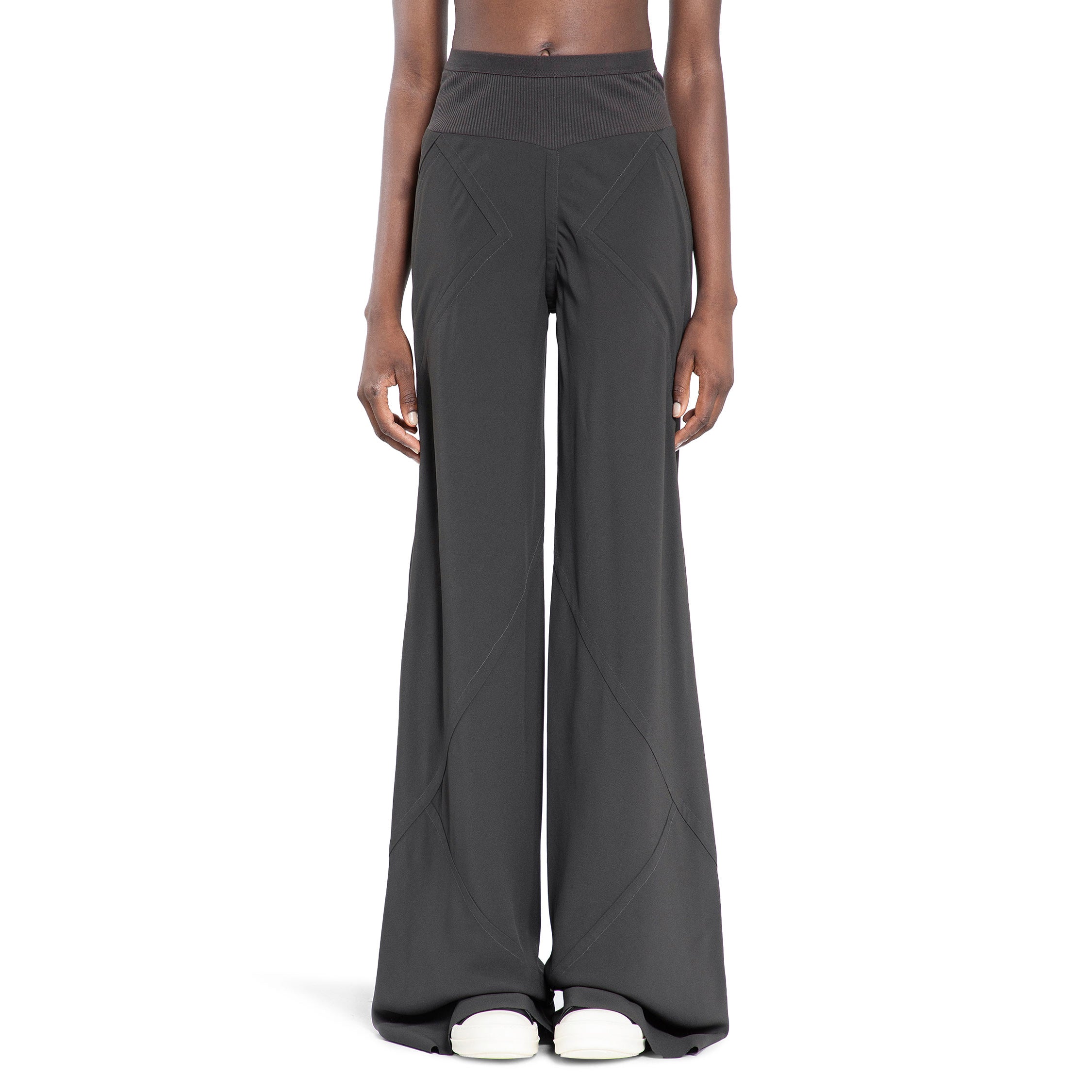 RICK OWENS WOMAN GREY TROUSERS
