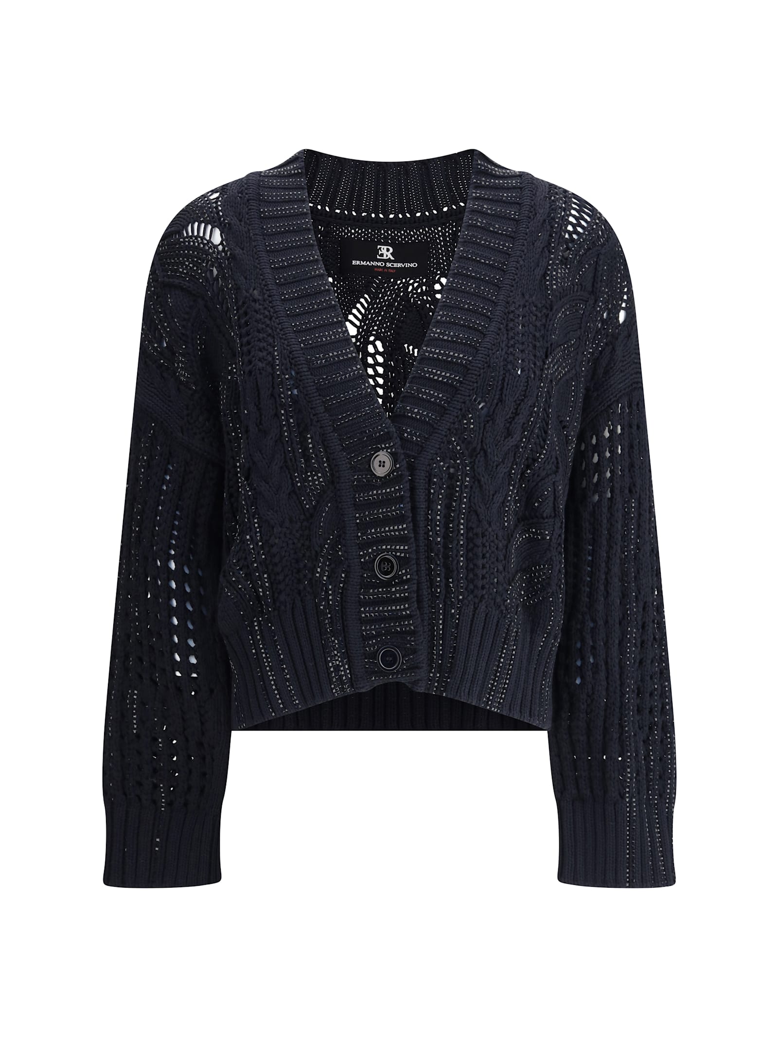 Ermanno Scervino 水钻棉开衫