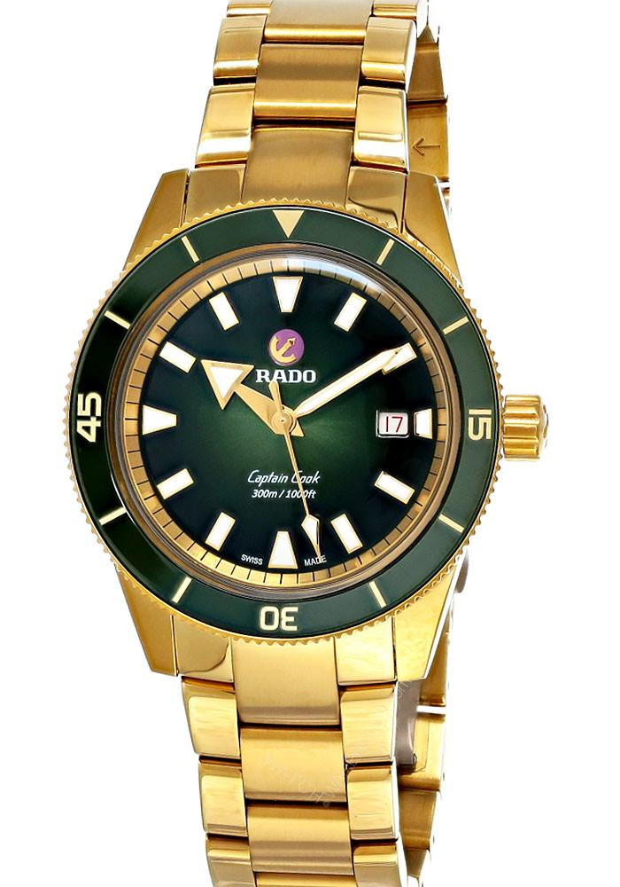 RADO Captain Cook Automatic 42MM Green Dial Men's Watch R32136323