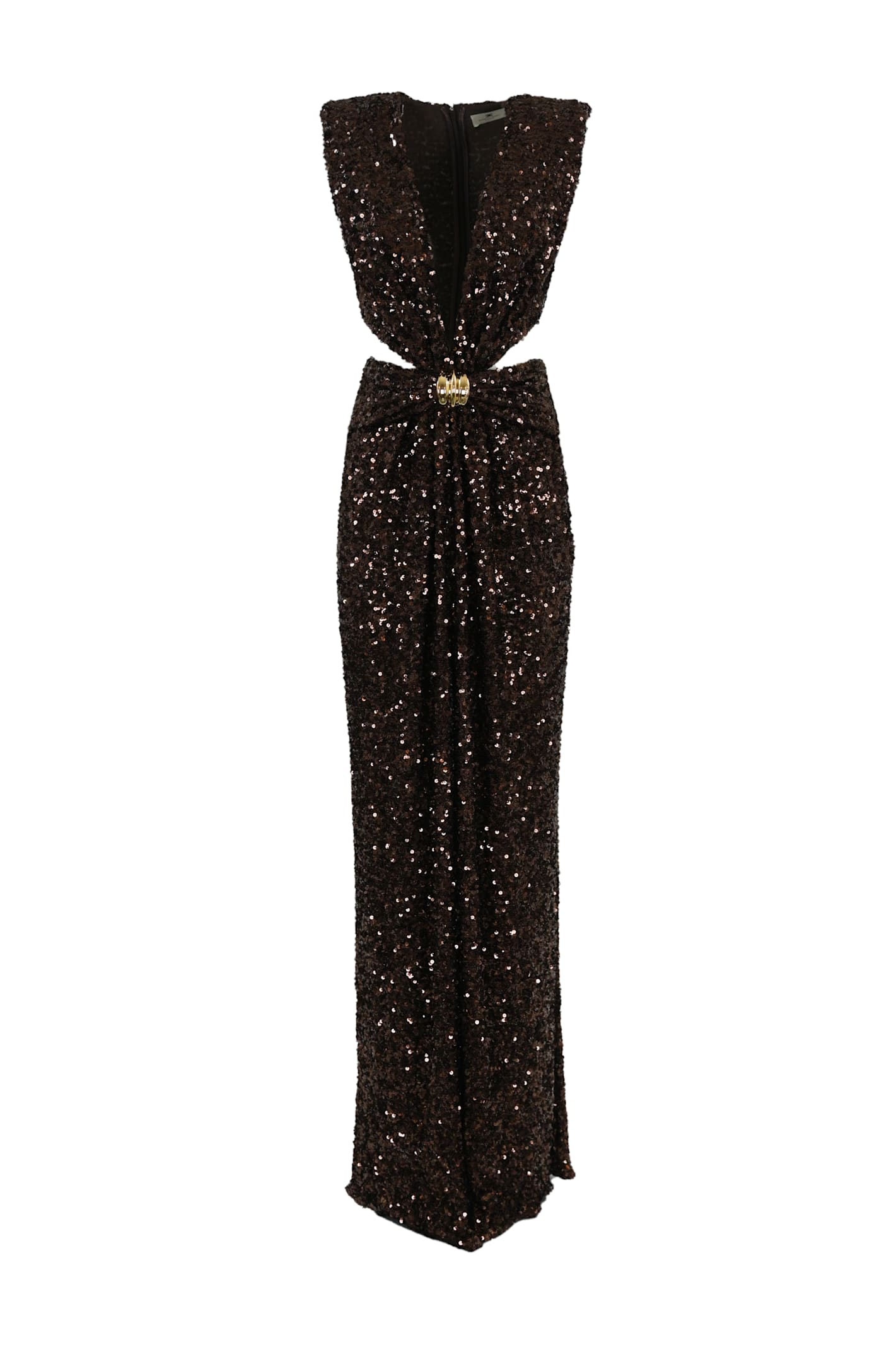 Elisabetta Franchi Red Carpet Sequin Dress