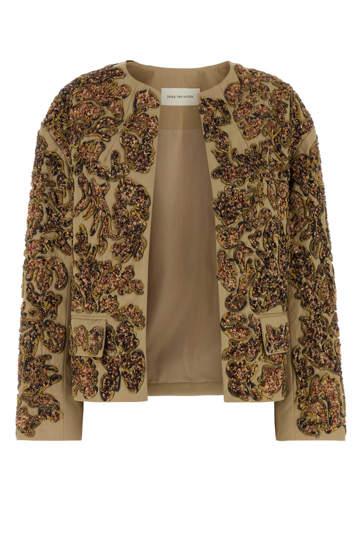 Dries Van Noten Embellished Cotton Vonda Jacket