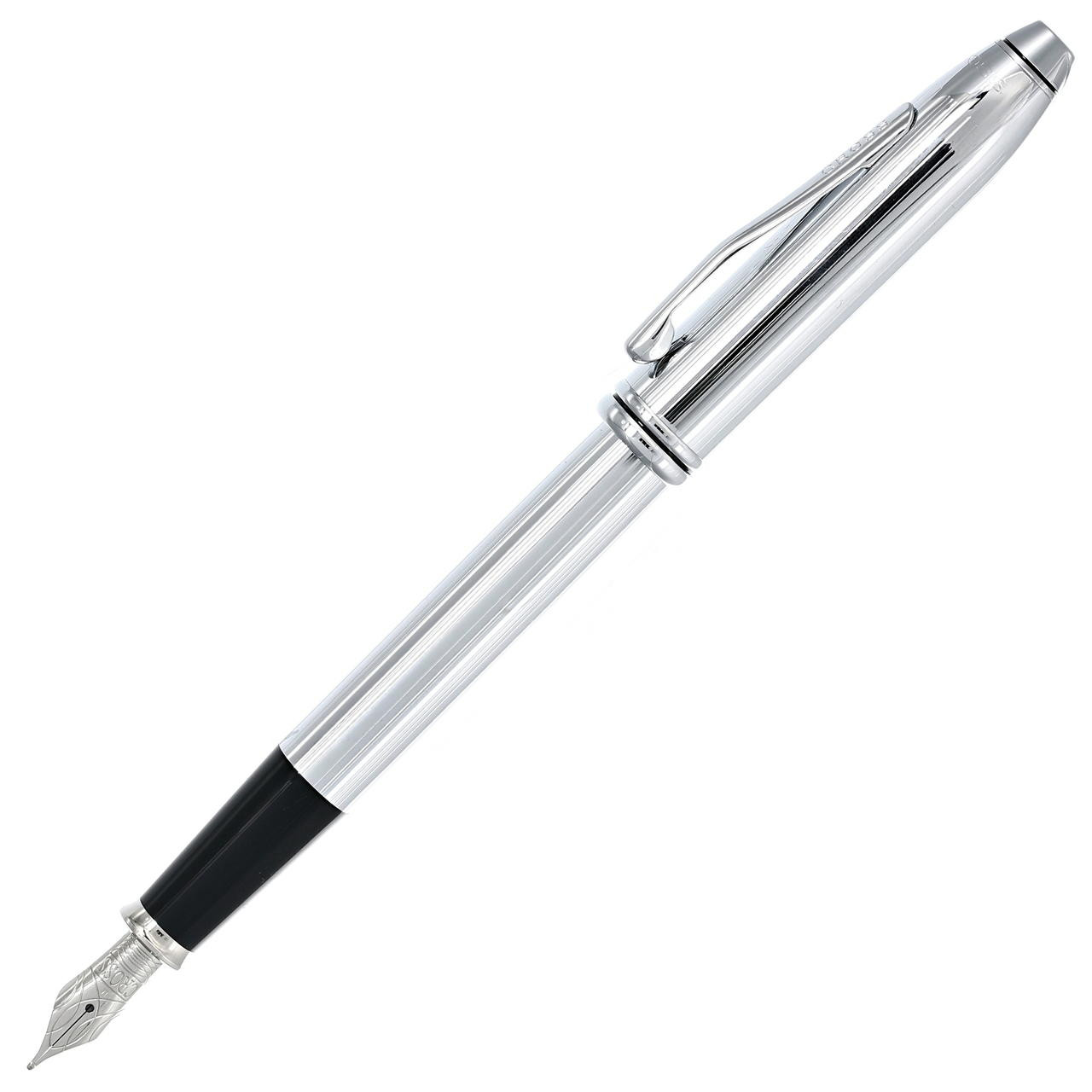CROSS Townsend Lustrous Chrome Fountain Pen 536-MS