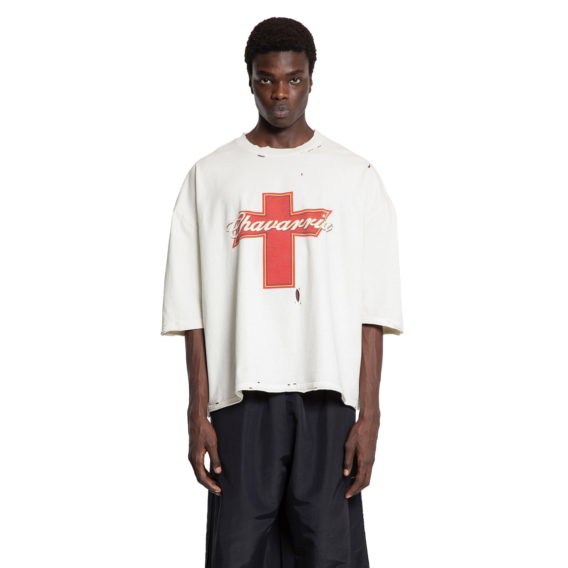 WILLY CHAVARRIA MAN WHITE T-SHIRTS & TANK TOPS