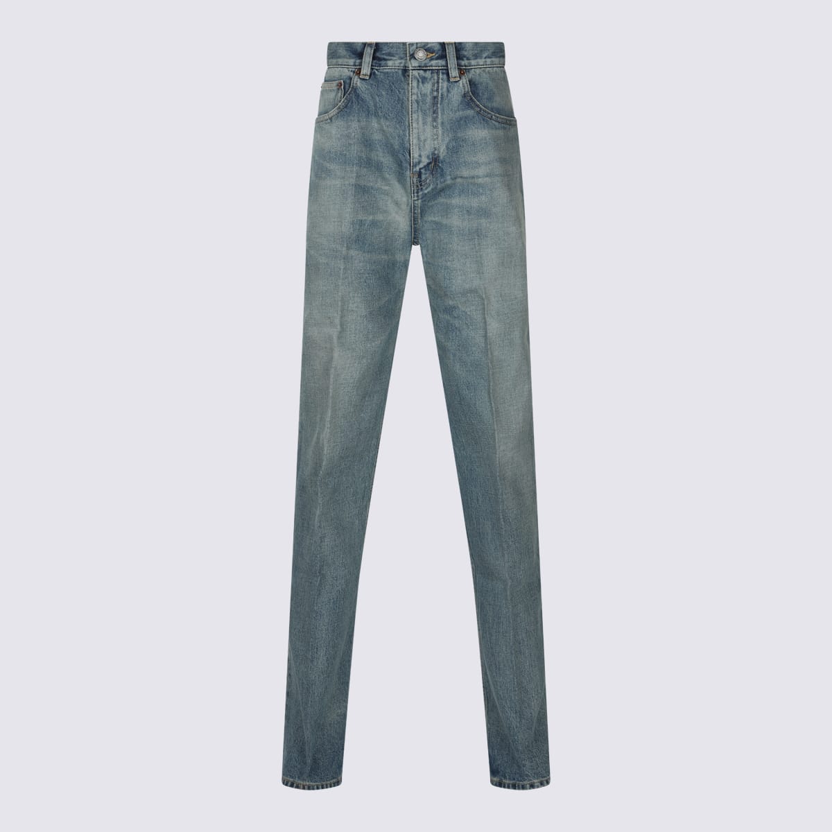 Saint Laurent Blue Cotton Jeans