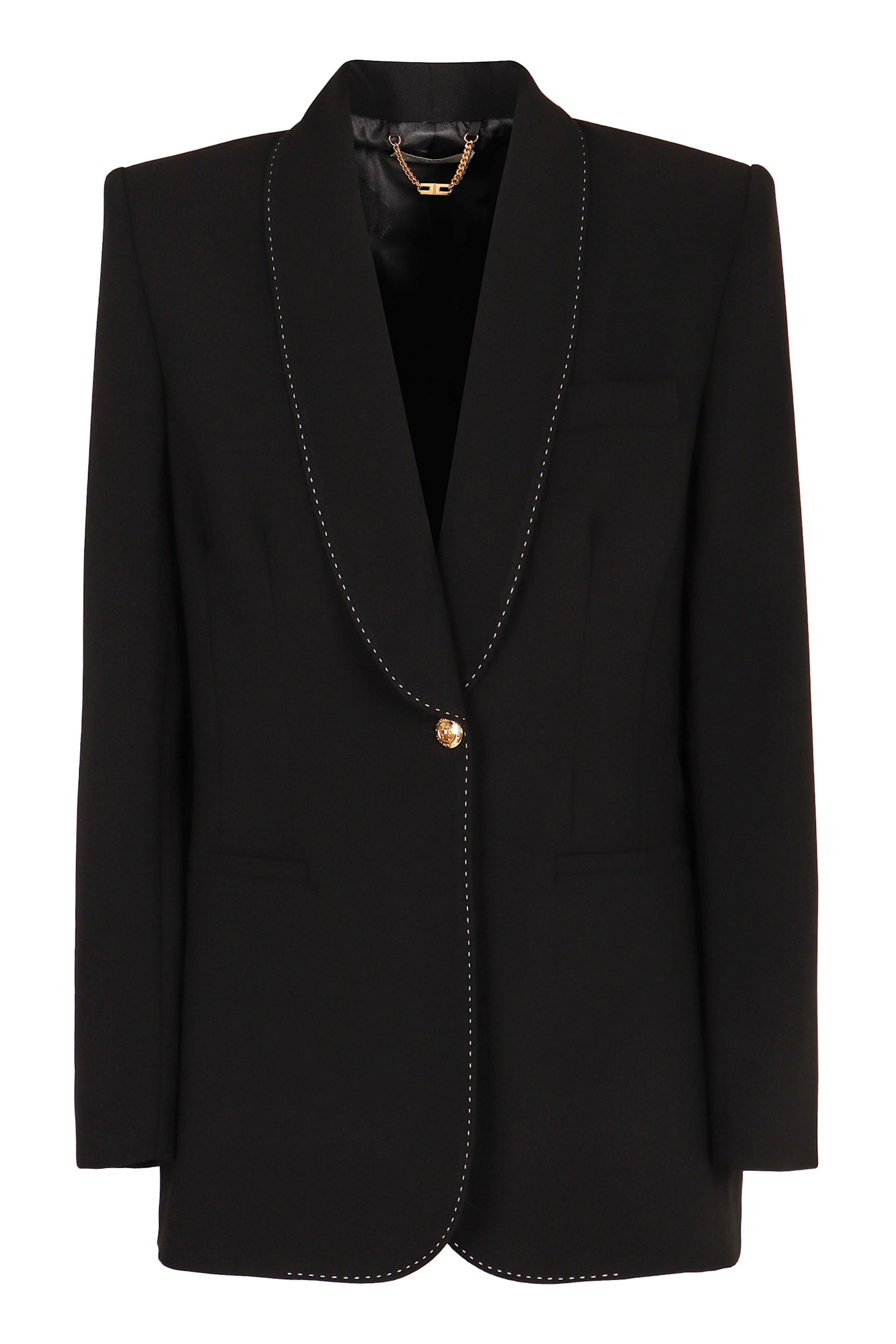 Elisabetta Franchi Single-breasted Viscose Blazer