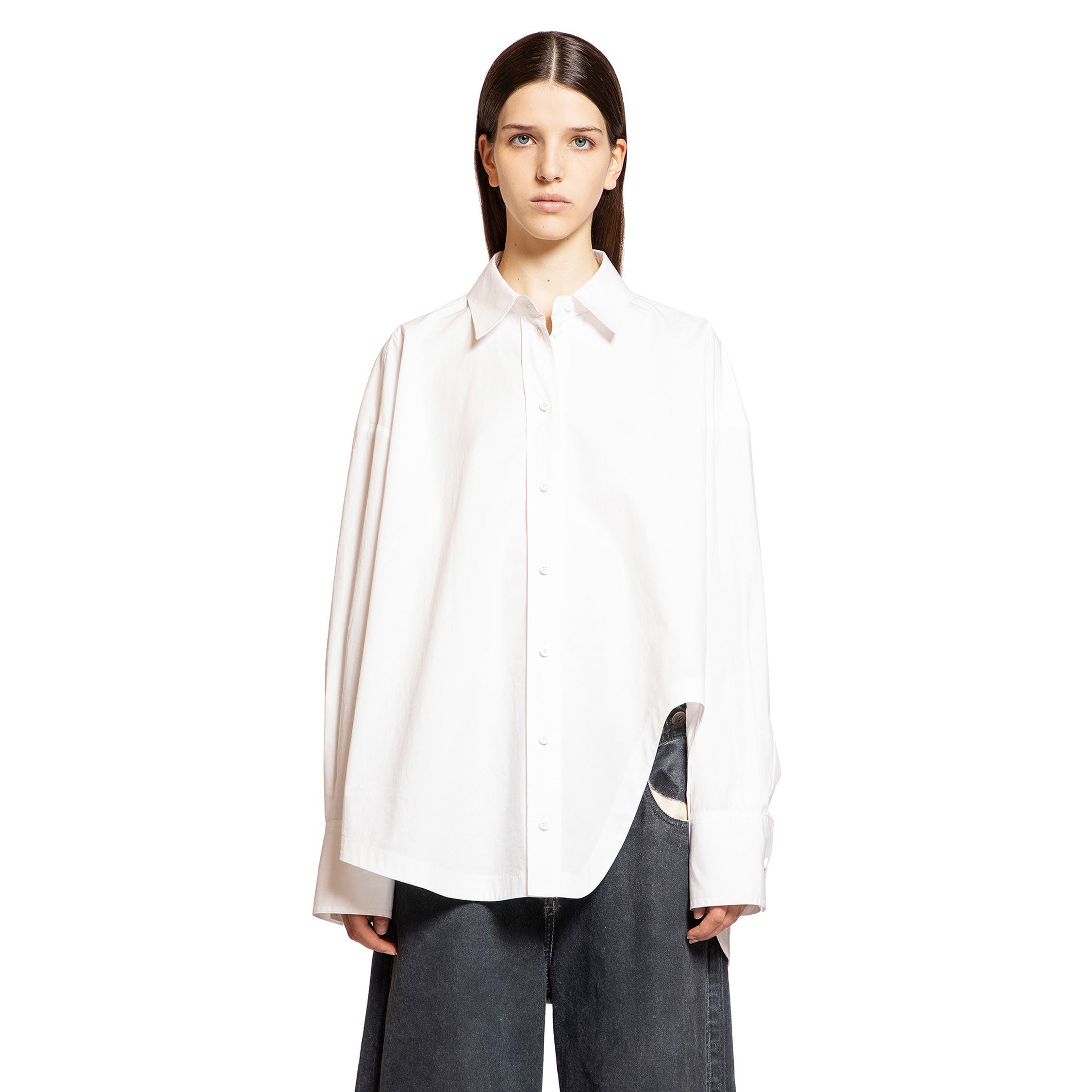 THE ATTICO WOMAN WHITE SHIRTS