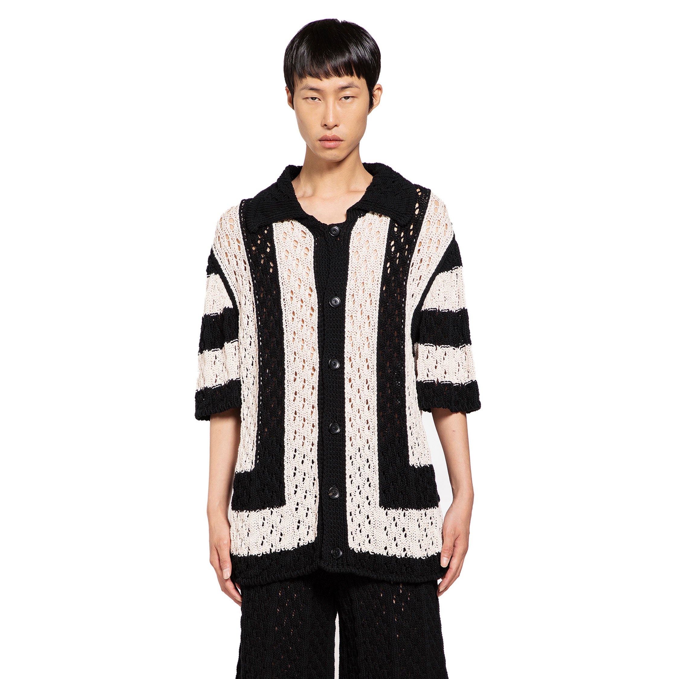 LANEUS MAN BLACK & WHITE SHIRTS