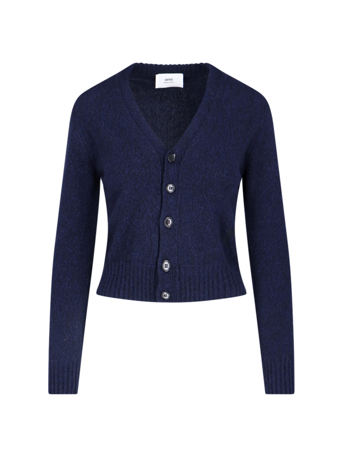 Ami Cashmere And Wool Cardigan