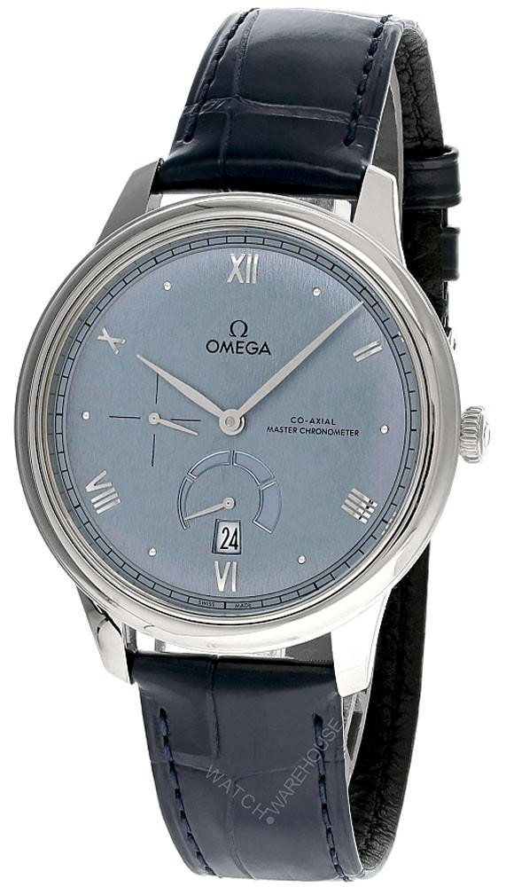 OMEGA De Ville Prestige 41MM Blue Leather Men's Watch 434.13.41.21.03.001 / 43413412103001