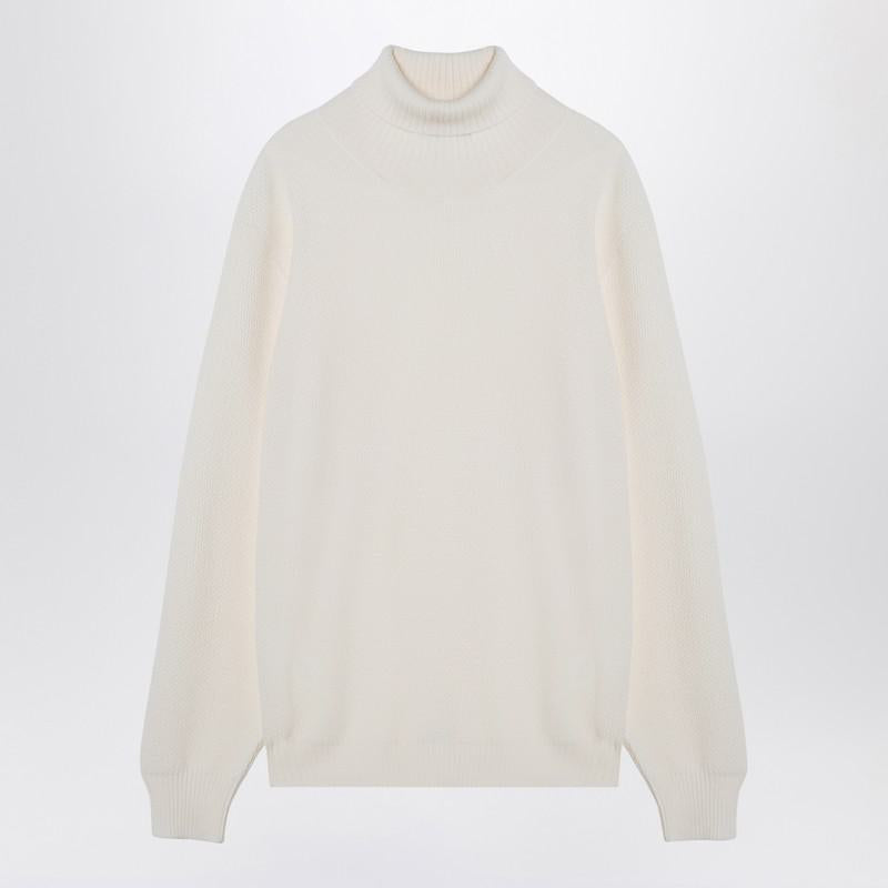 Tagliatore White Turtleneck