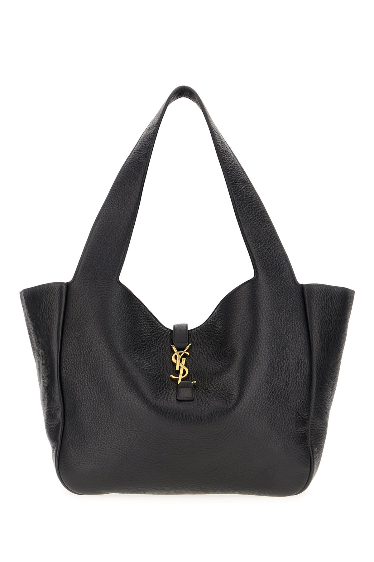 Saint Laurent 黑色皮革 Le 5 à 7 Bea 购物袋