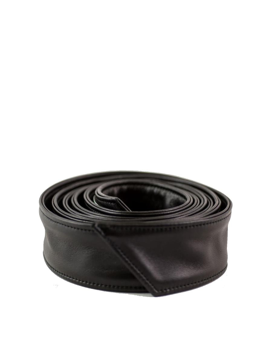 La Rose Leather Belt Black
